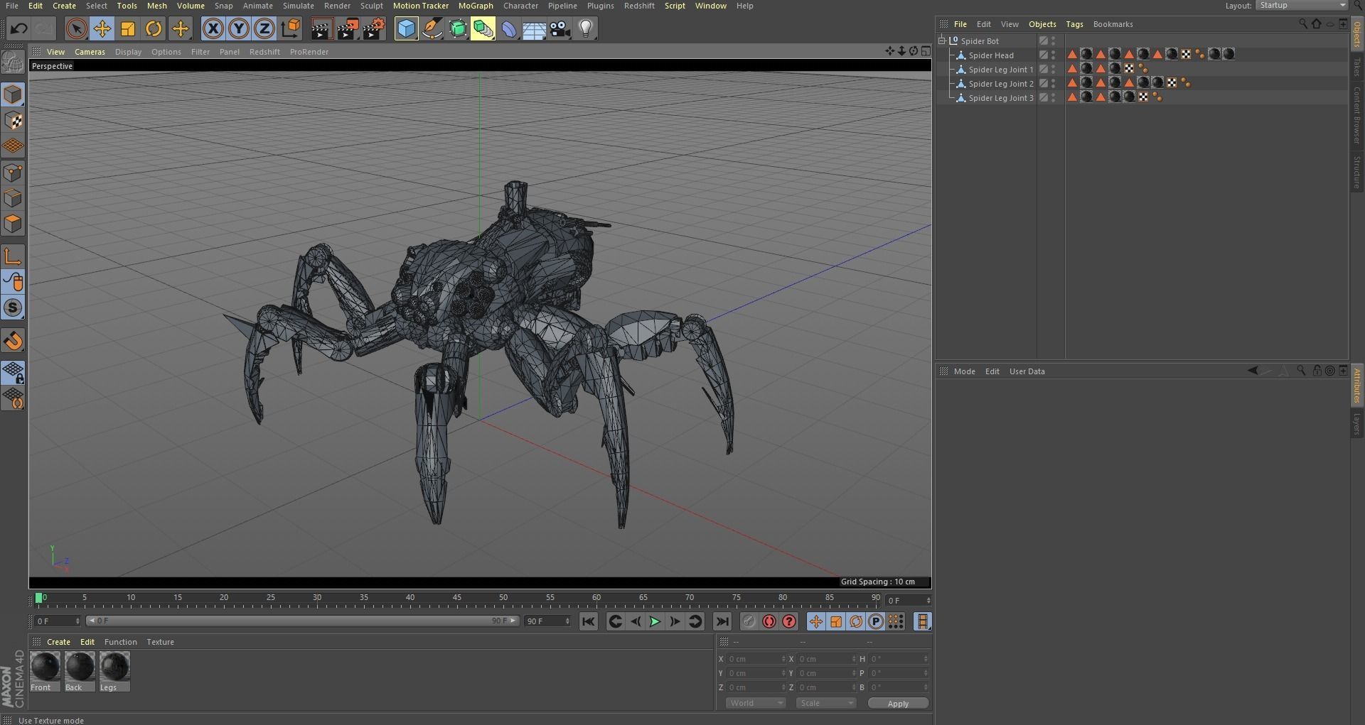 Hexapod Spider Bot 3D model_8