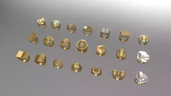 21 exotic Gold Women Rings
