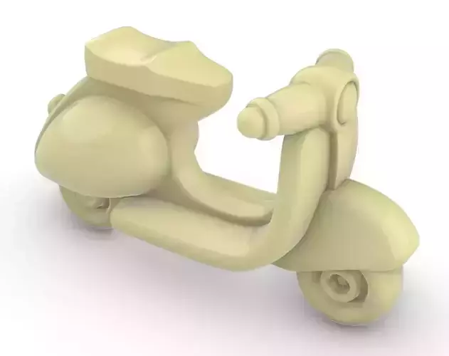 Scooter motorcycle 3D print model