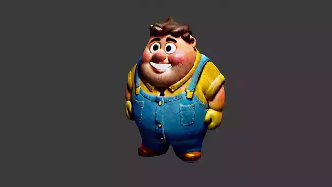 Cartoon Fat Boy
