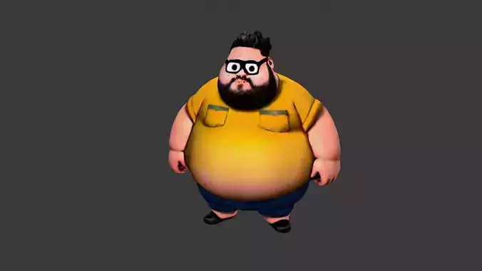 Cartoon Fat Boy