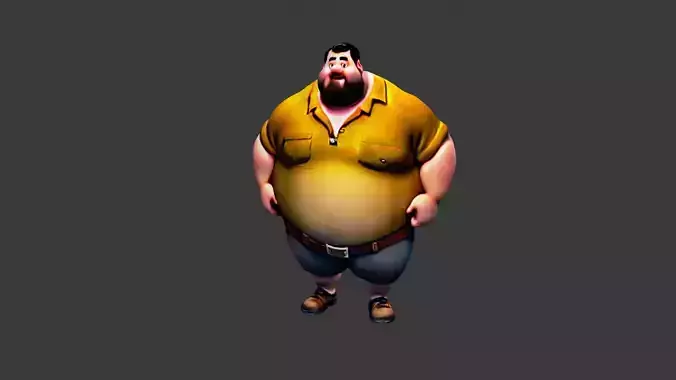 Cartoon Fat Boy