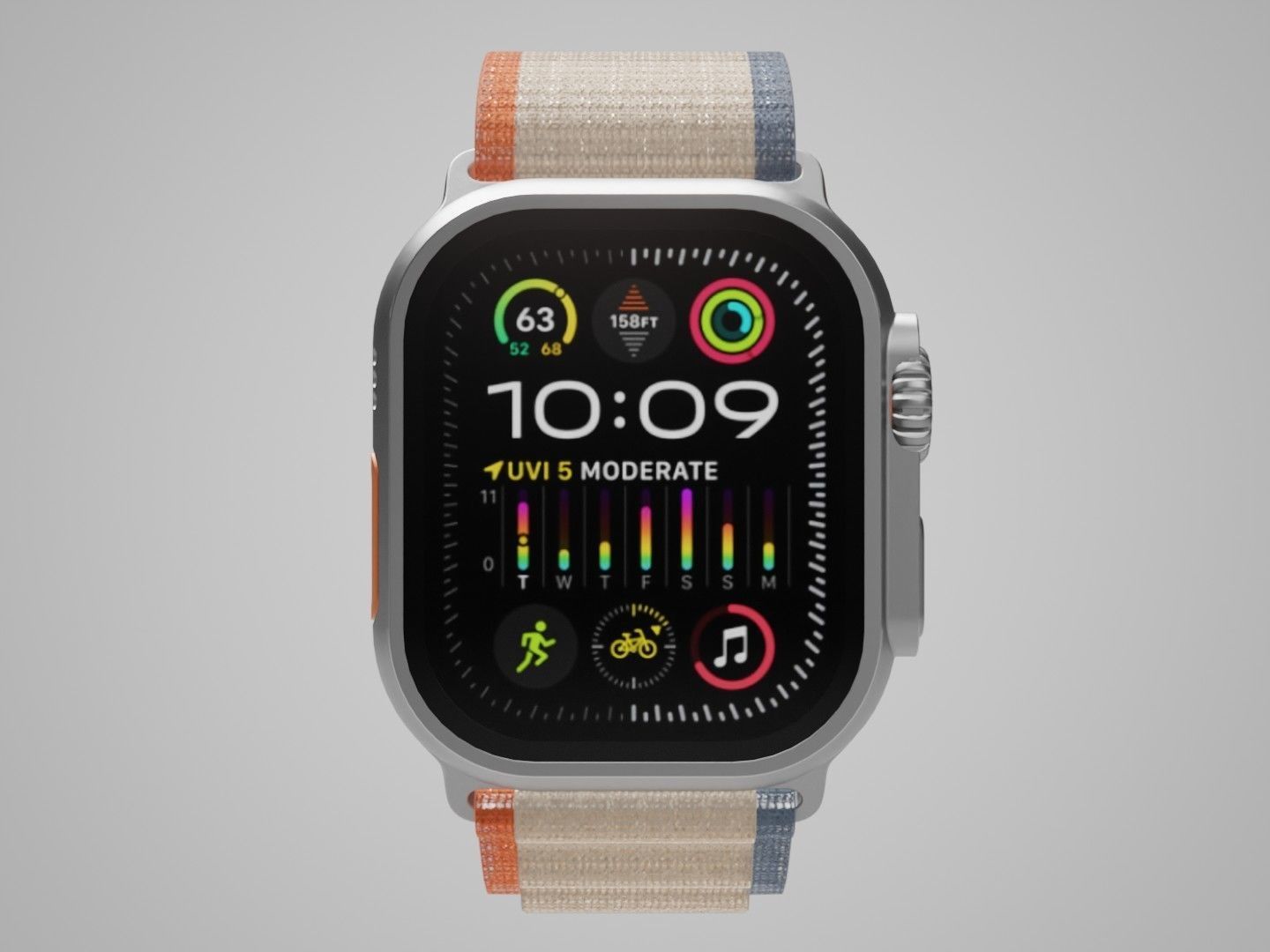 Apple Watch Ultra 2 3D model_6