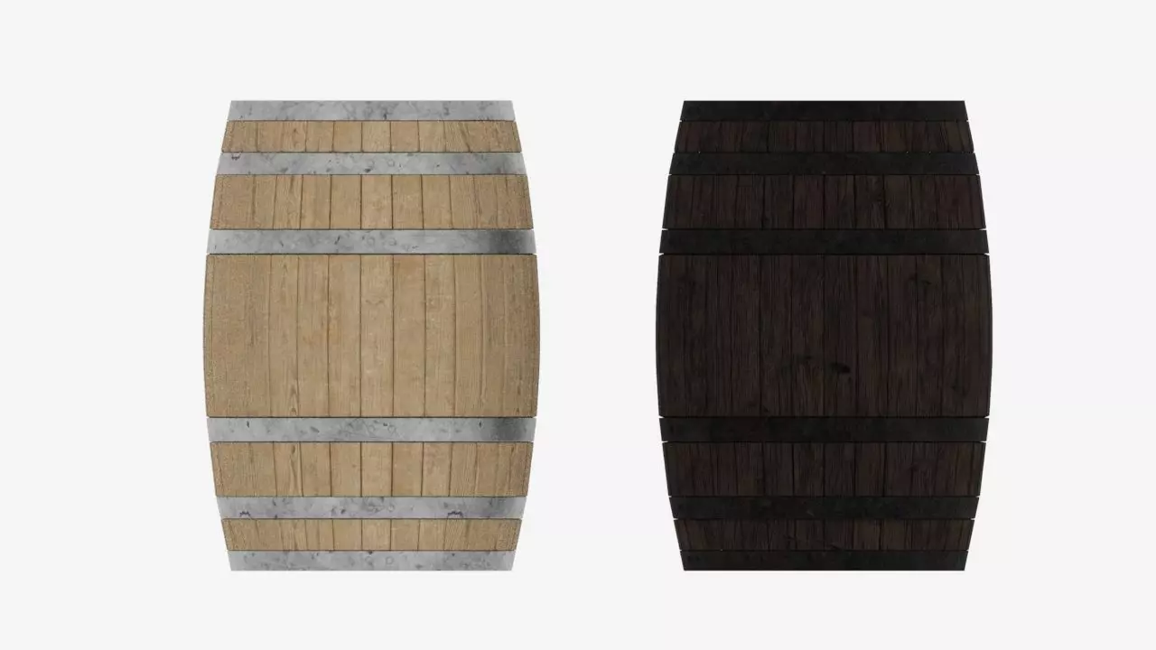 WOODEN BARREL 3D model