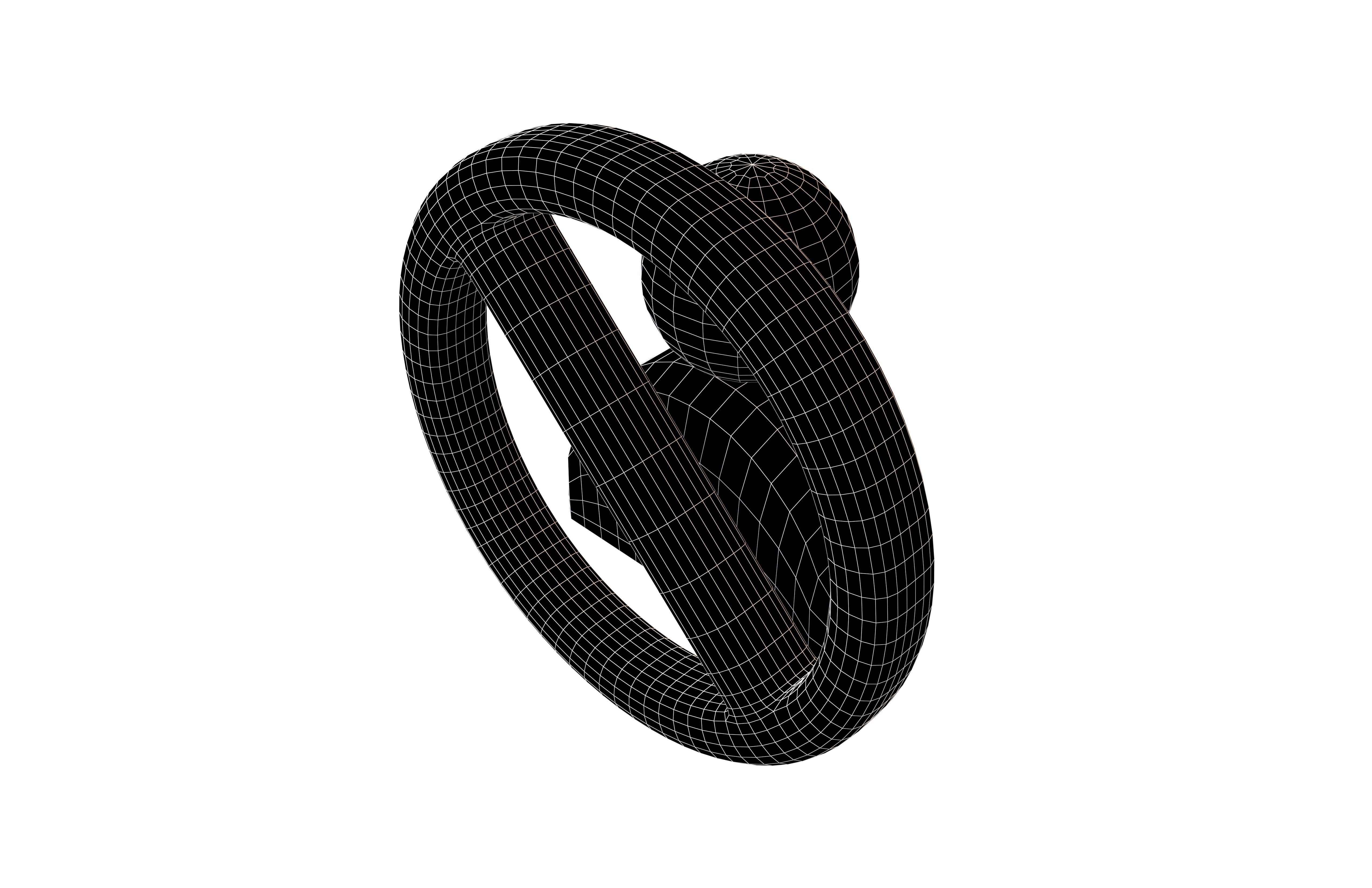 Blocked User Icon V1 002 Low-poly 3D model_6