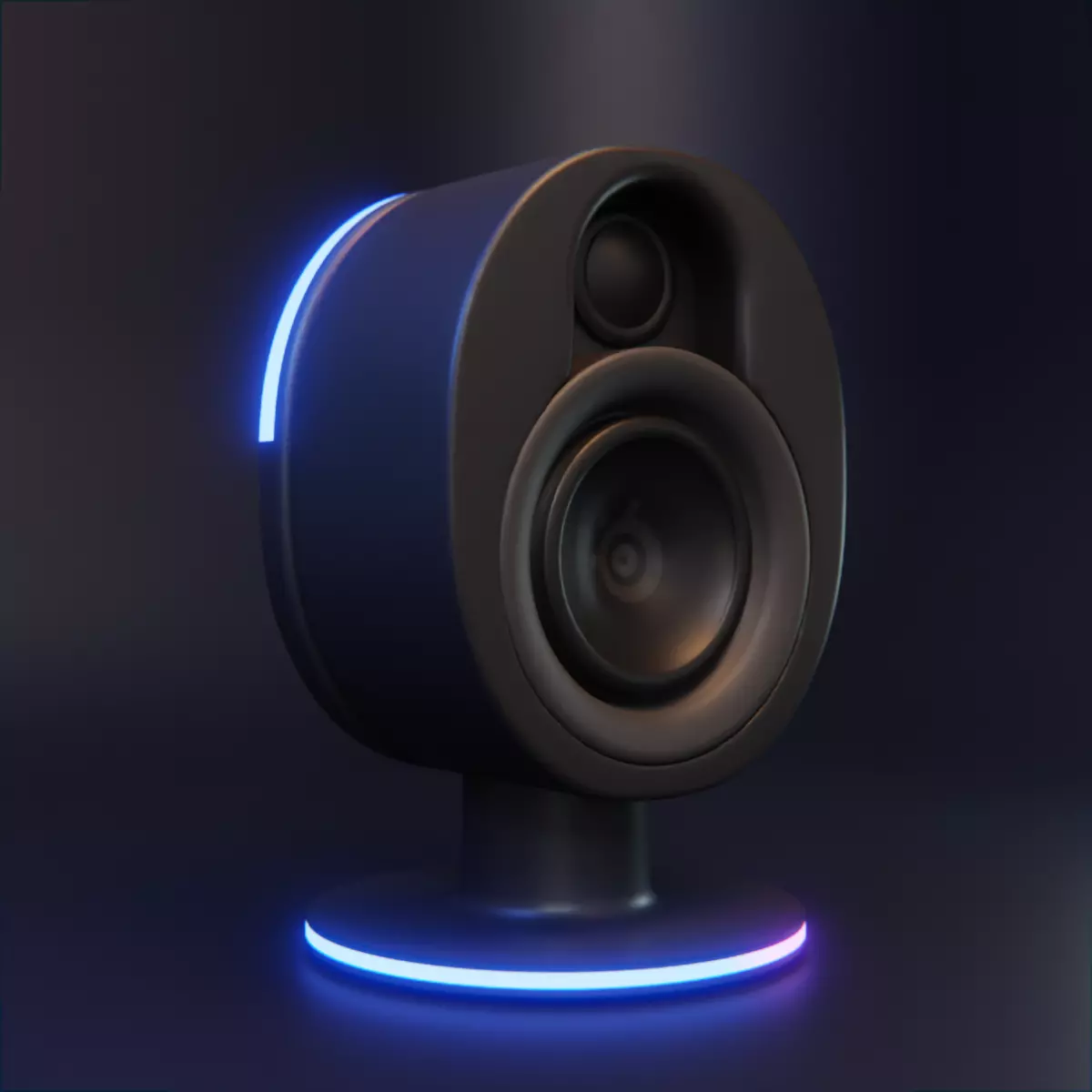  Speaker Steelseries Arena 7 3D model_0