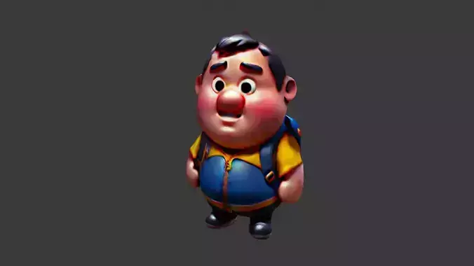Cartoon Fat Boy