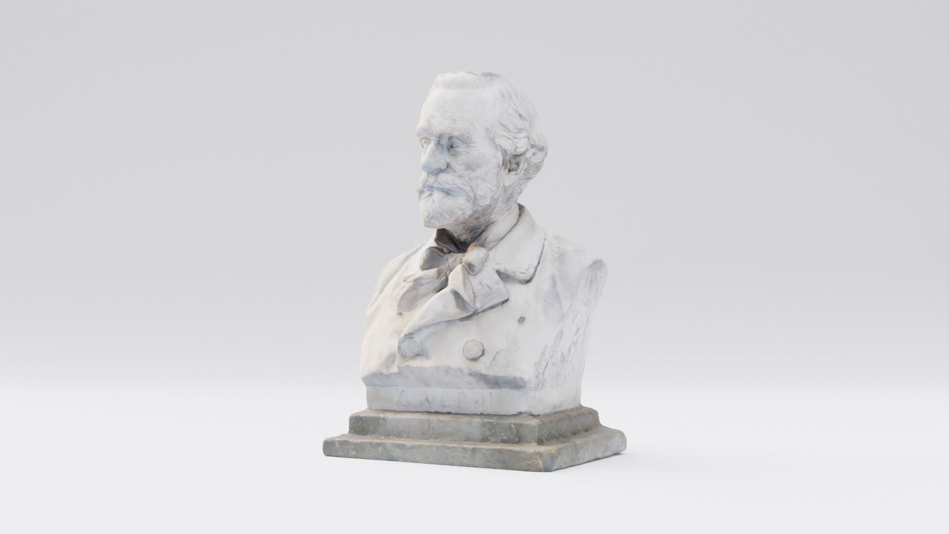 Giuseppe Verdi Statue Italian composer and politician 3D model_25