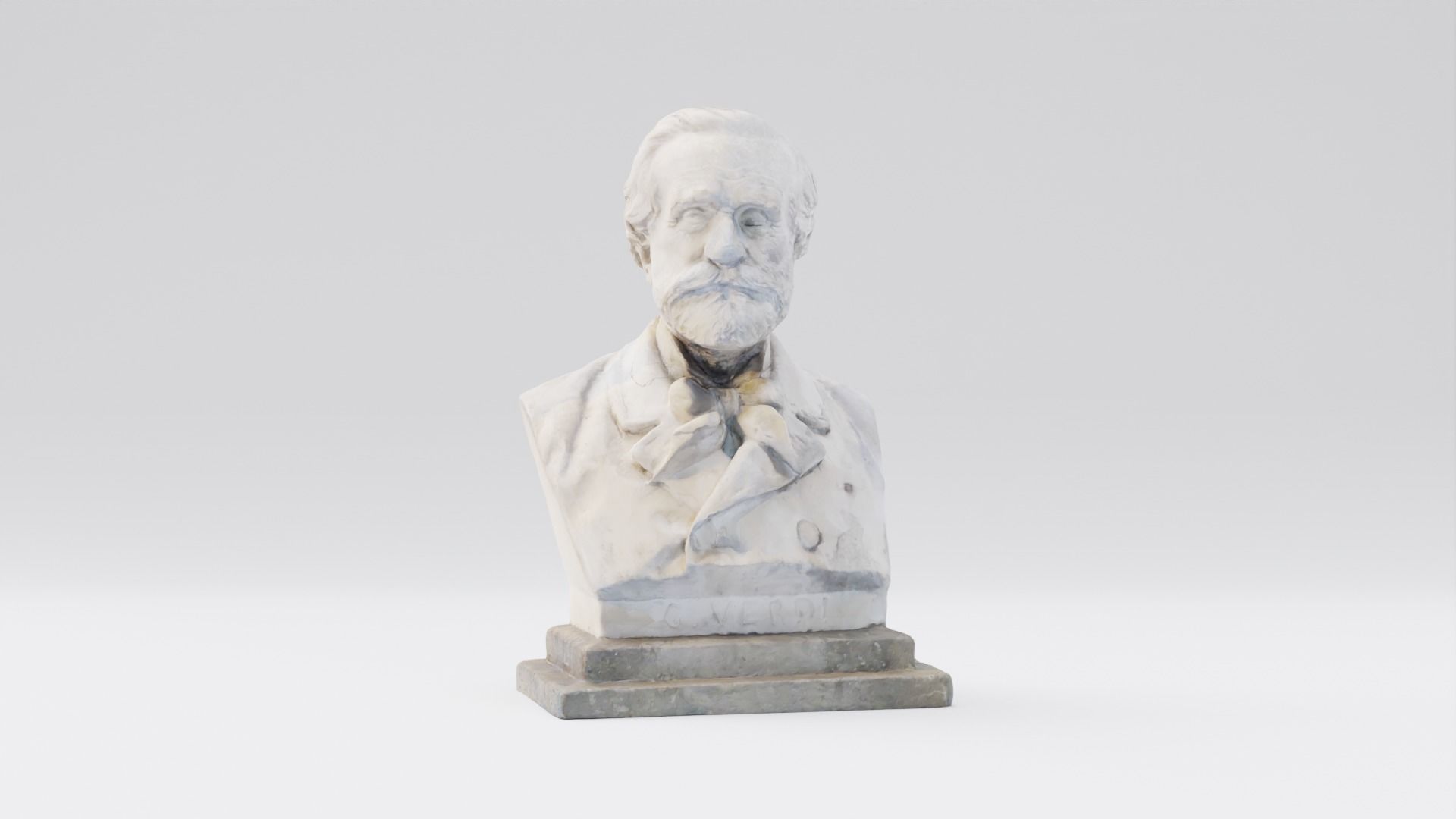 Giuseppe Verdi Statue Italian composer and politician 3D model_3