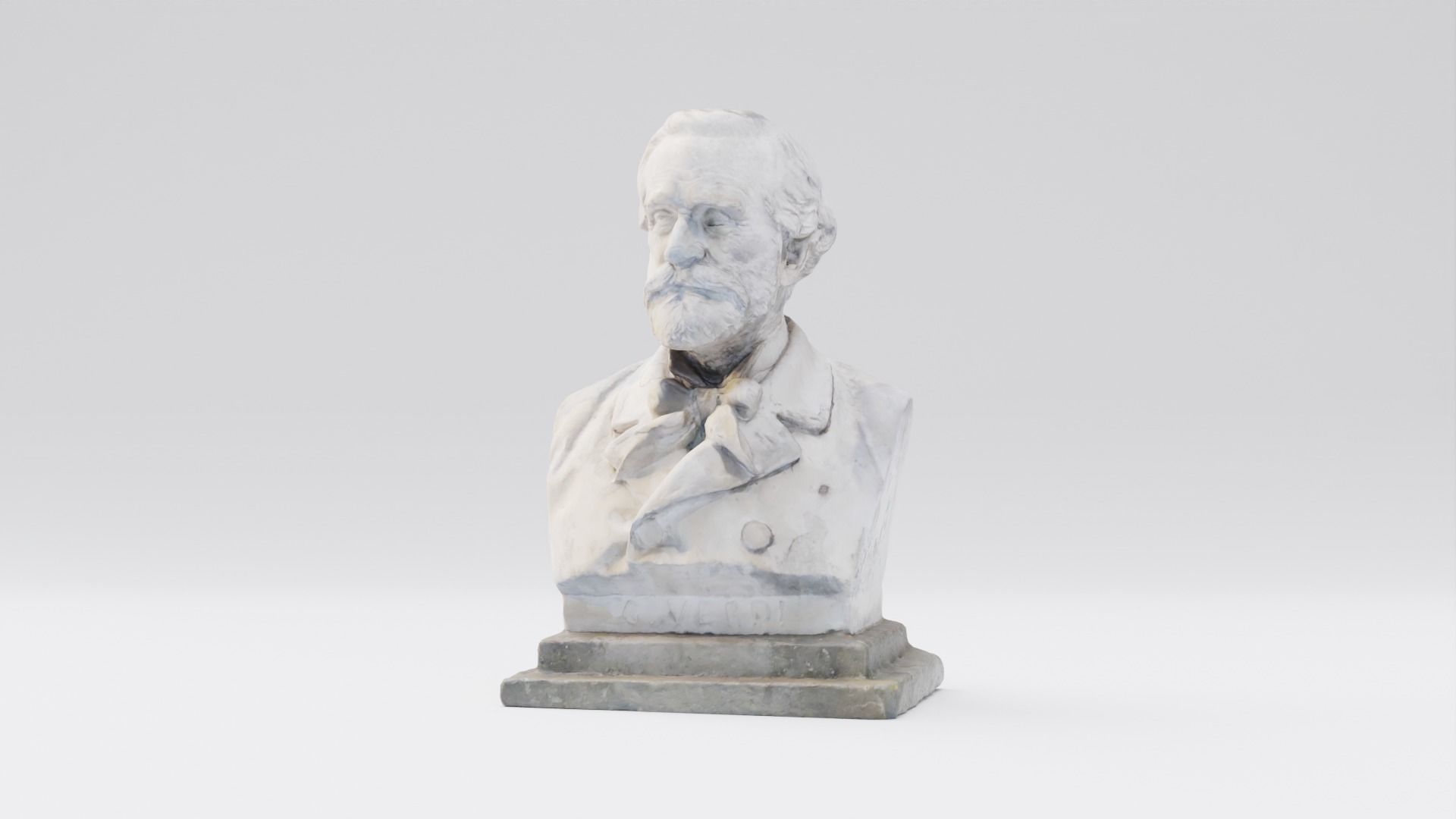 Giuseppe Verdi Statue Italian composer and politician 3D model_26