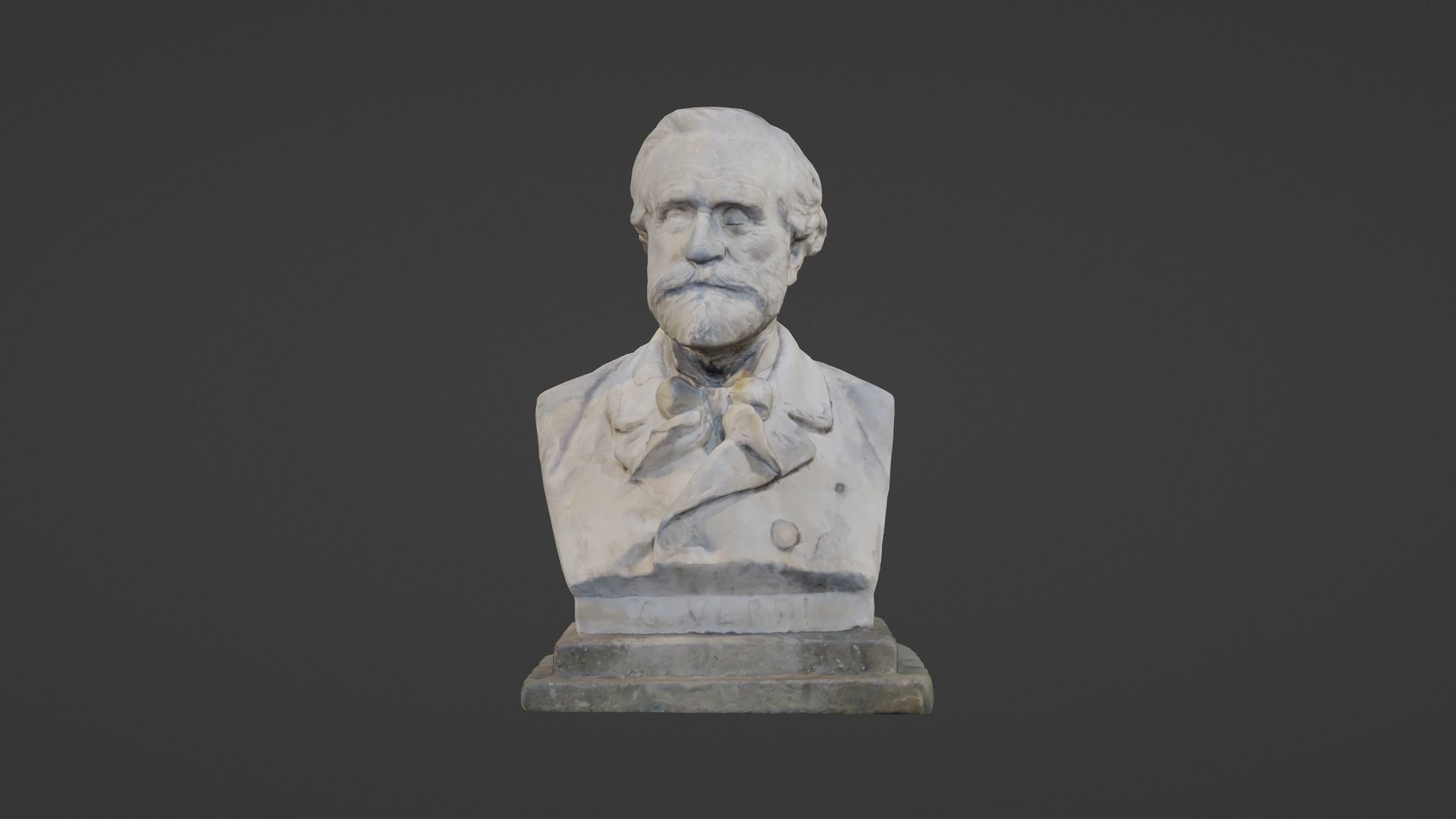 Giuseppe Verdi Statue Italian composer and politician 3D model_10