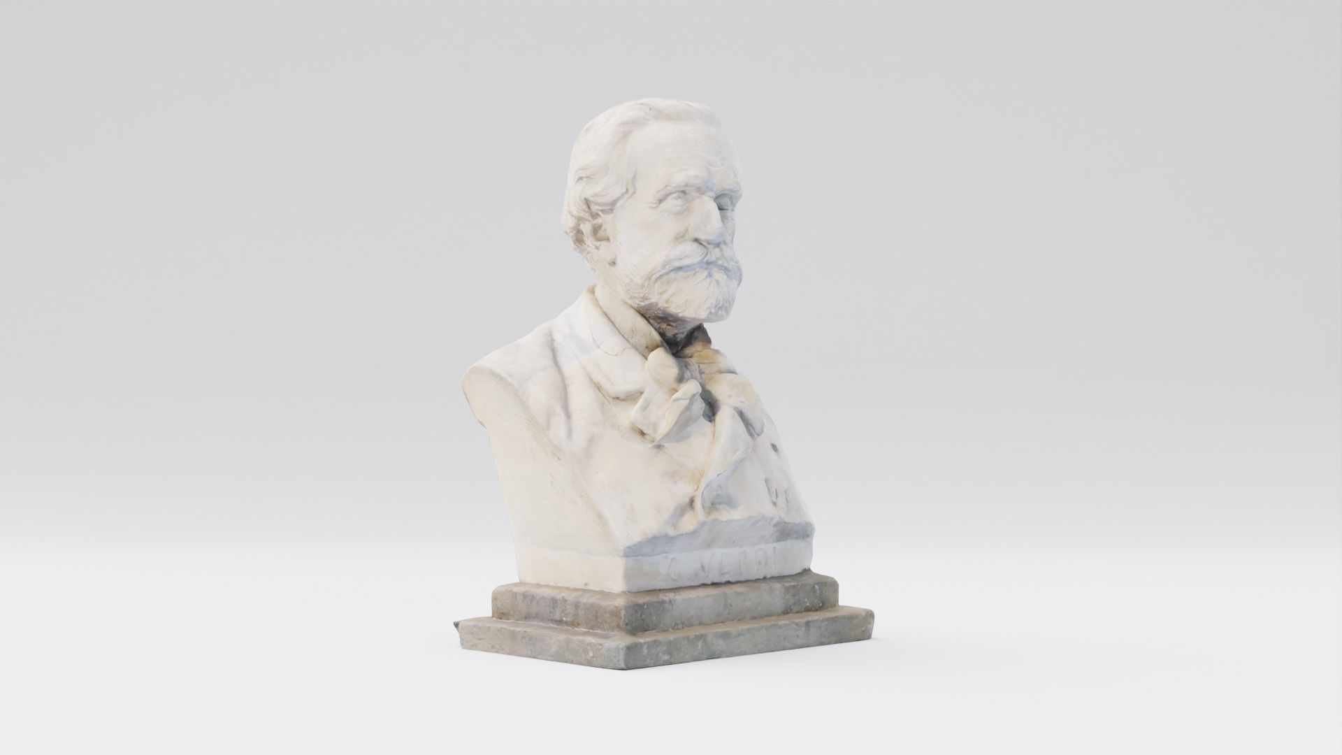 Giuseppe Verdi Statue Italian composer and politician 3D model_5