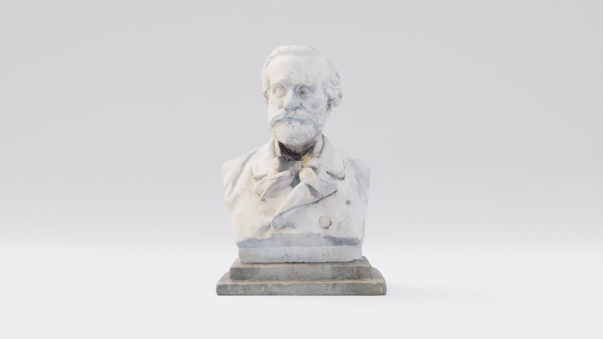 Giuseppe Verdi Statue Italian composer and politician 3D model_27