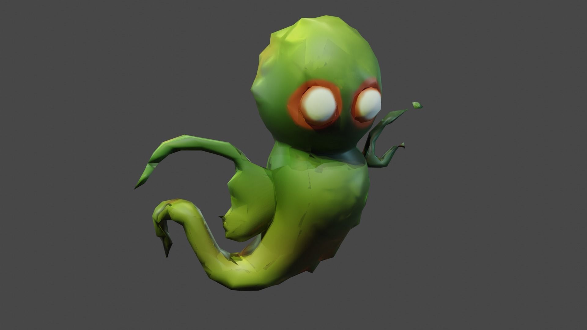 3D model of monsters characters low poly Low-poly 3D model_7