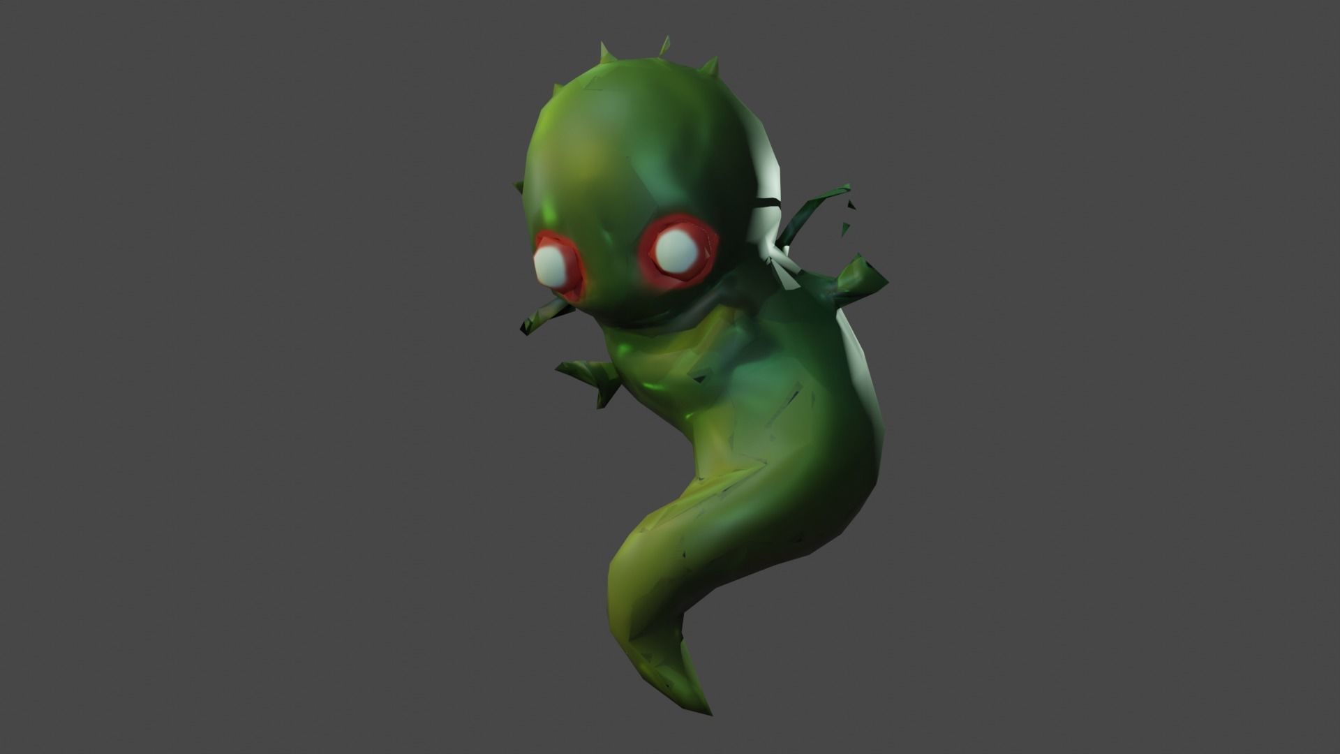 3D model of monsters characters low poly Low-poly 3D model_4