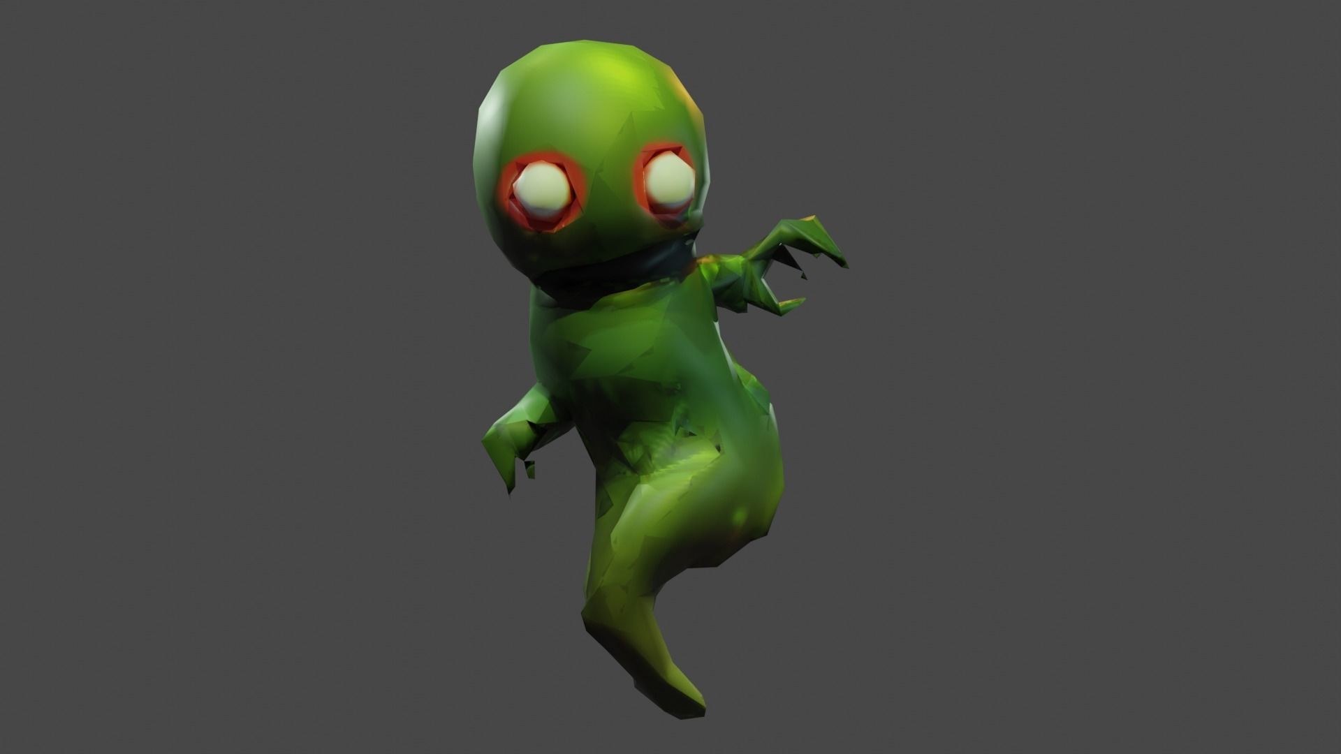3D model of monsters characters low poly Low-poly 3D model_8