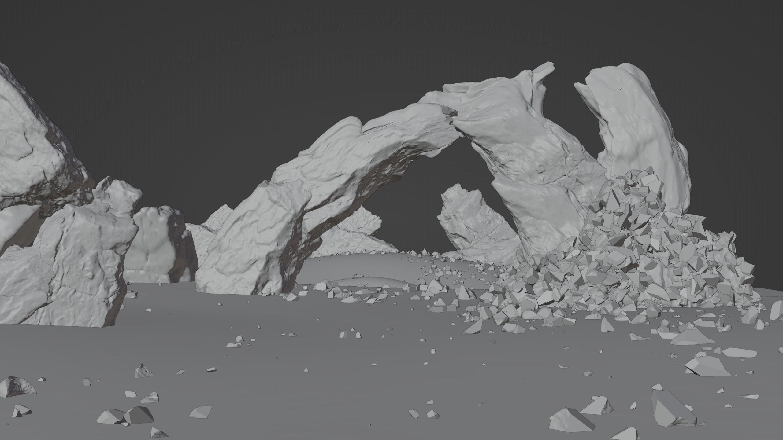 Landscape Nature scene  Free 3D model_4