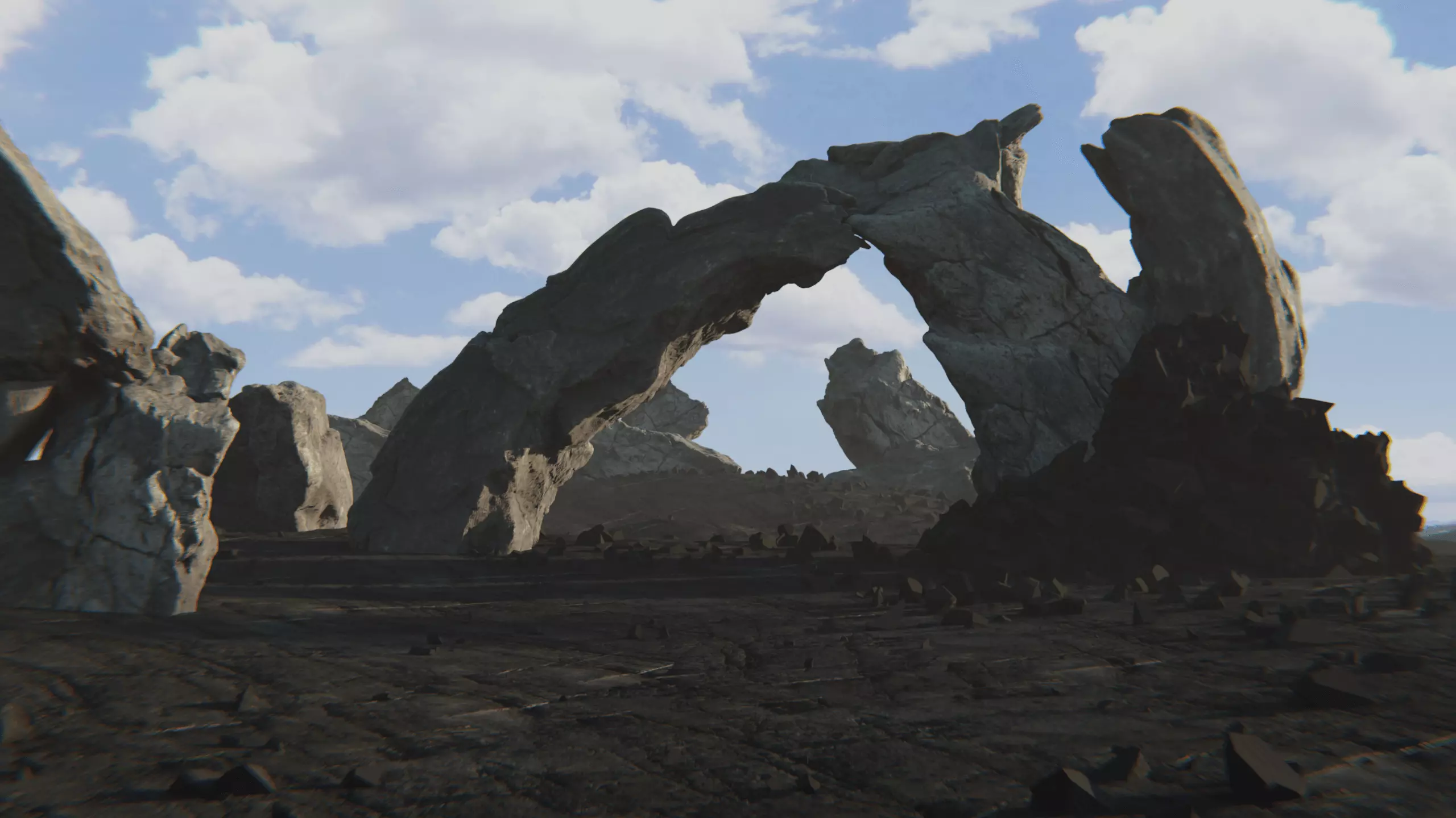 Landscape Nature scene  Free 3D model_0