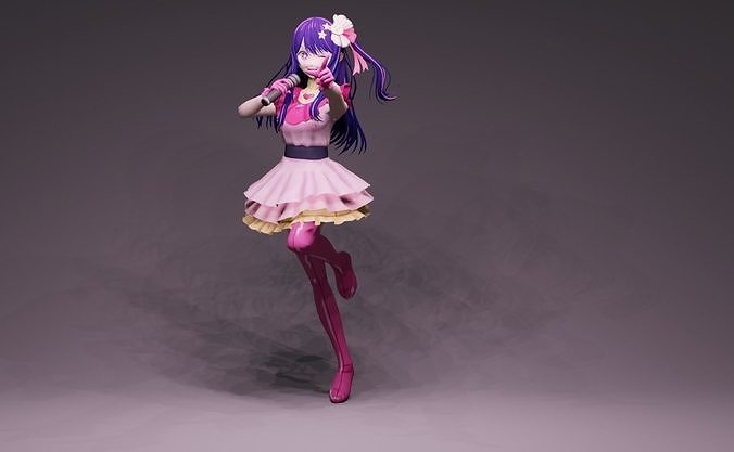 Anime Character - Ai Hoshino 3D model
