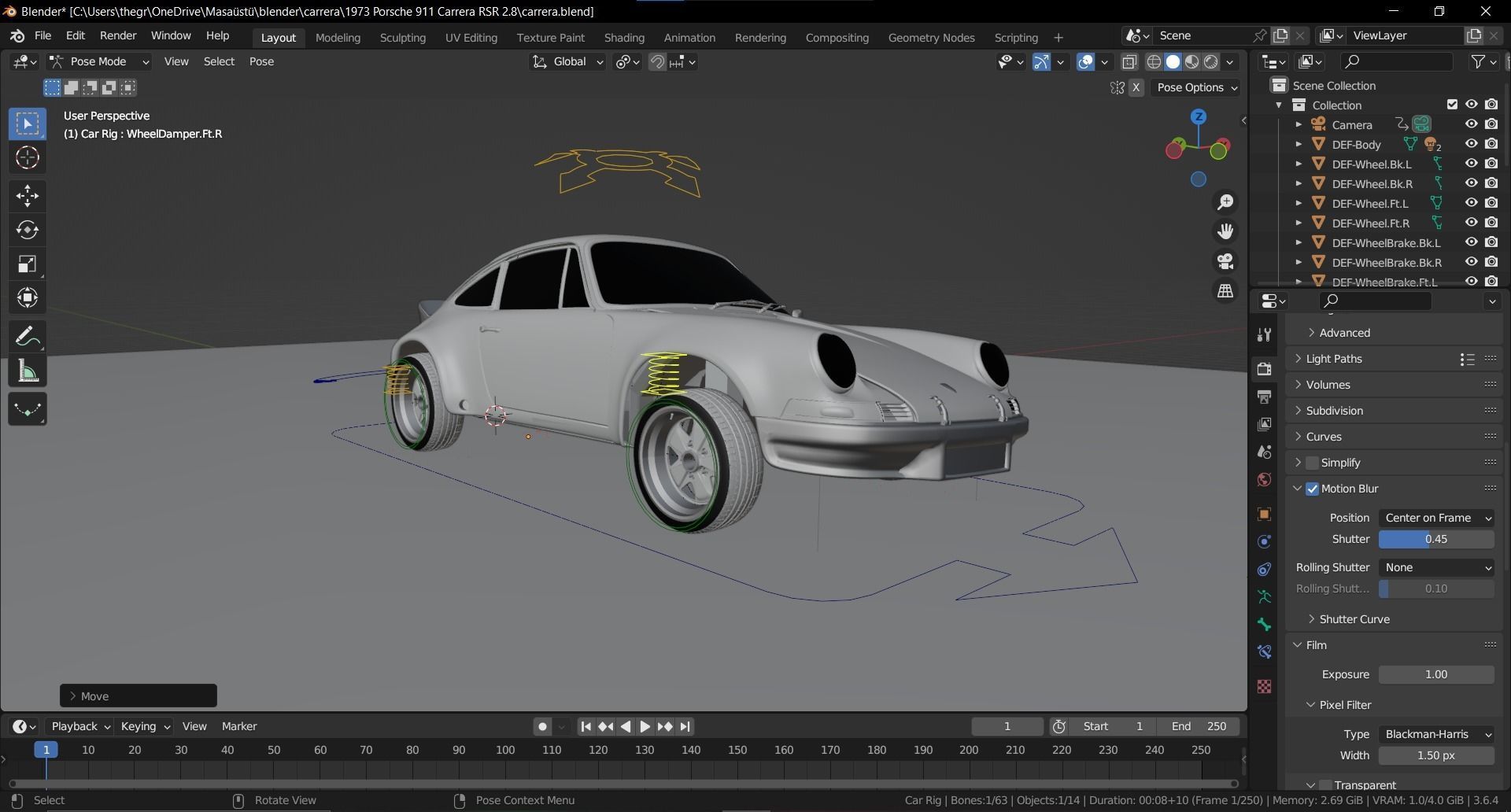 Porsche 911 Carrera RSR Collectors Spec 3D Model 3D model_17