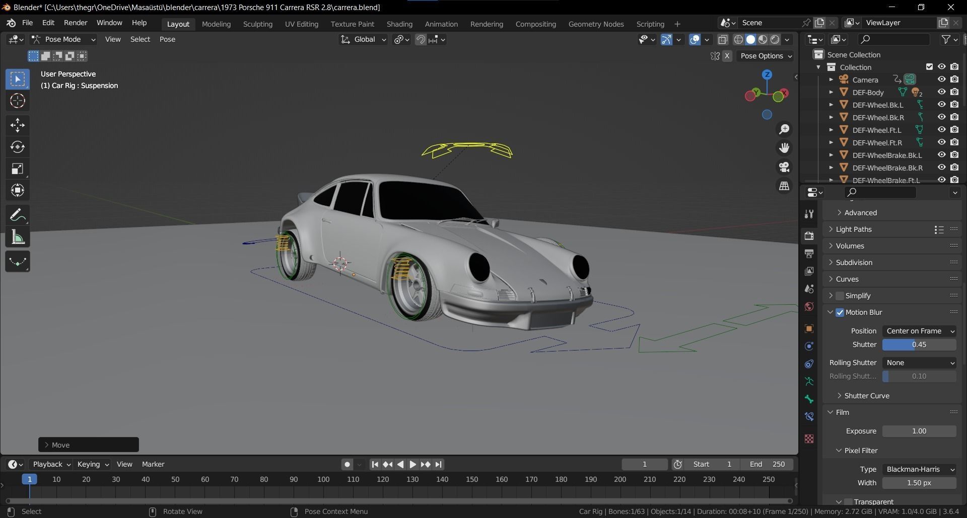 Porsche 911 Carrera RSR Collectors Spec 3D Model 3D model_19