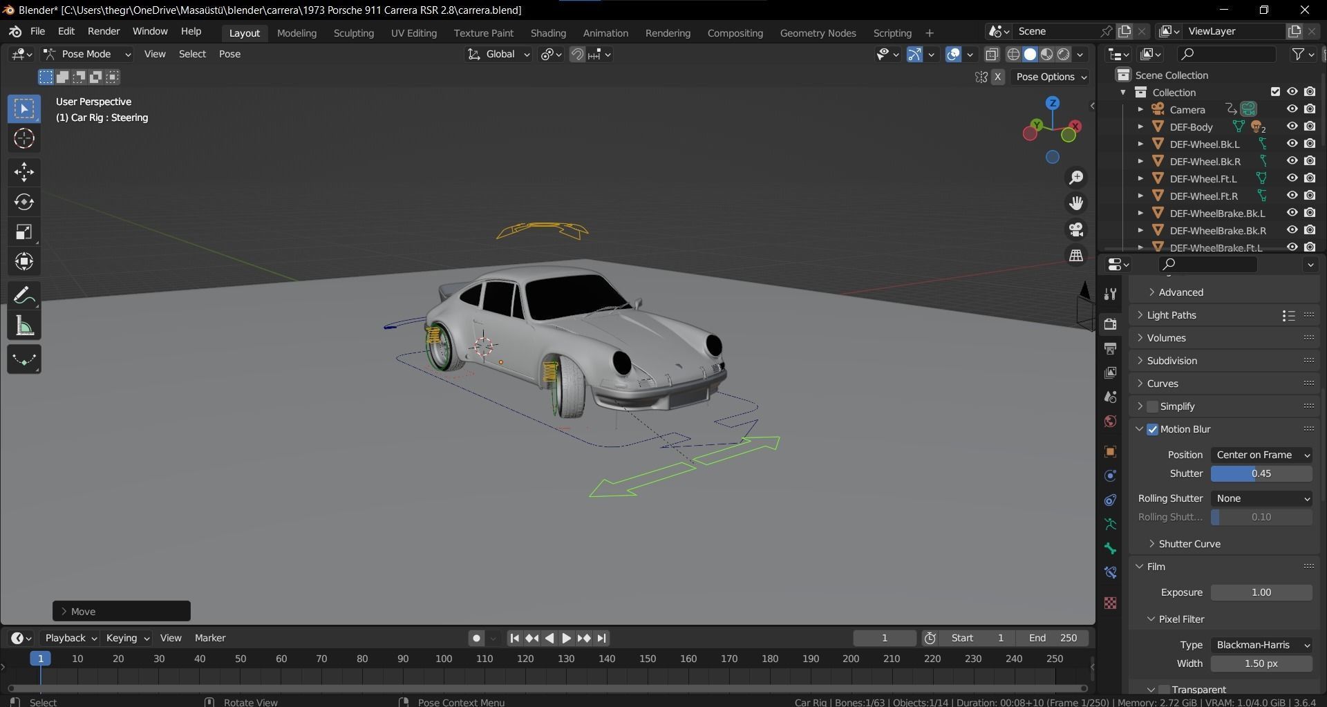 Porsche 911 Carrera RSR Collectors Spec 3D Model 3D model_16