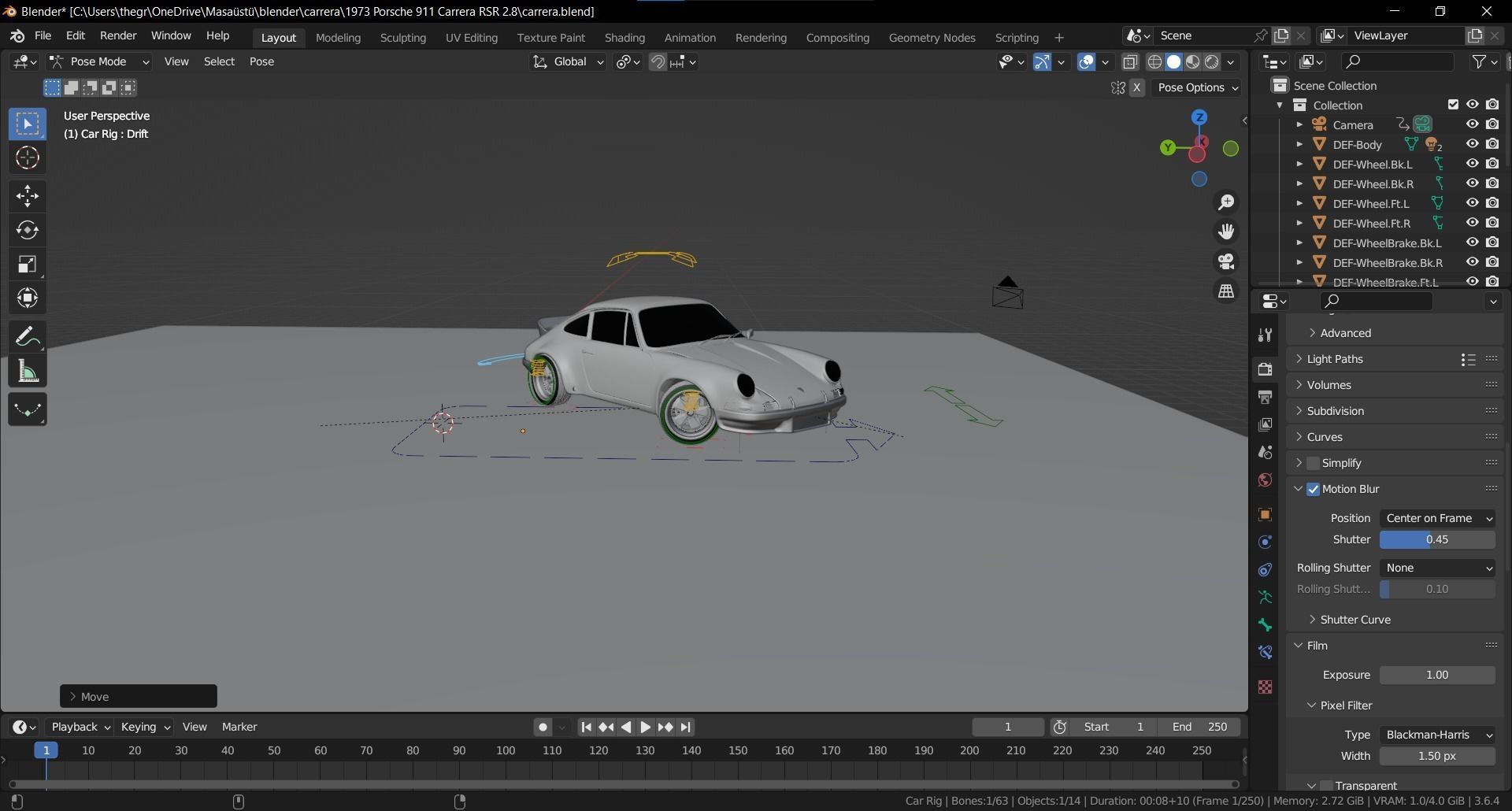Porsche 911 Carrera RSR Collectors Spec 3D Model 3D model_20