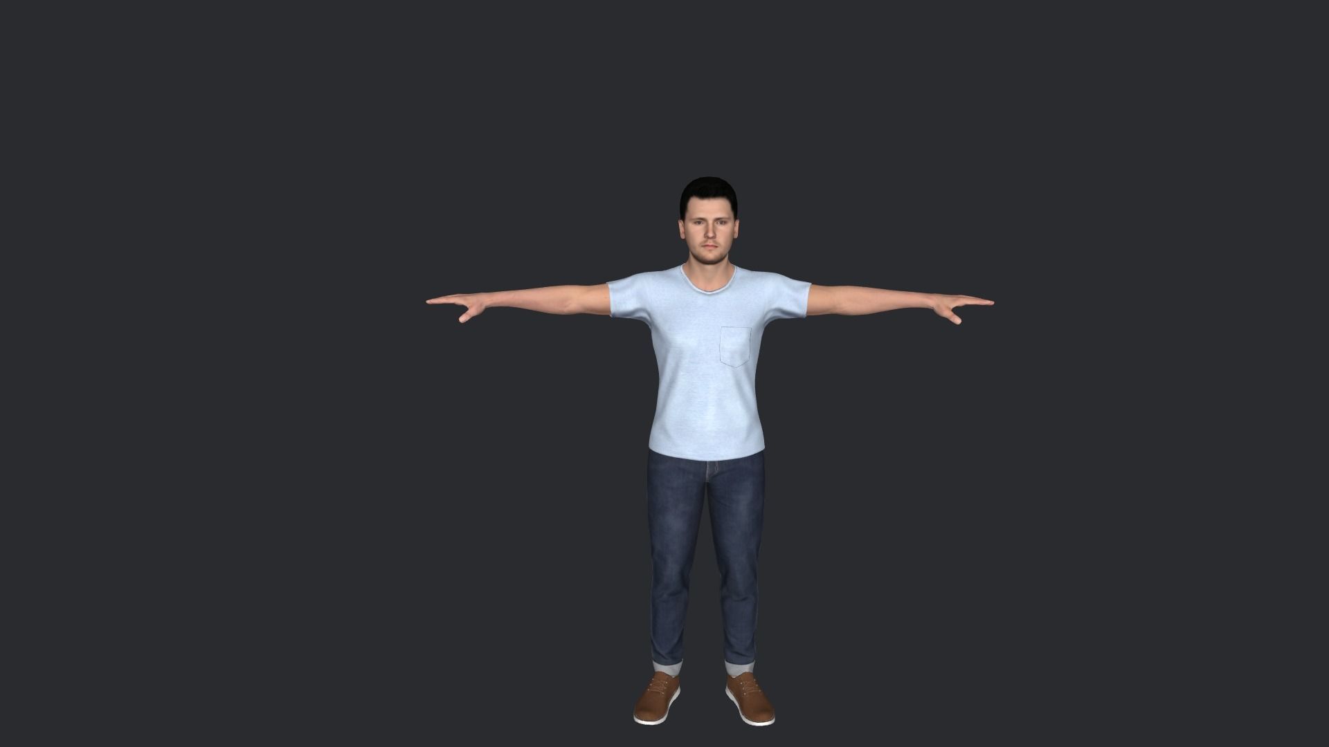 Luka Doncic Hyper Realistic Full Body Rigged Character 3D model_7