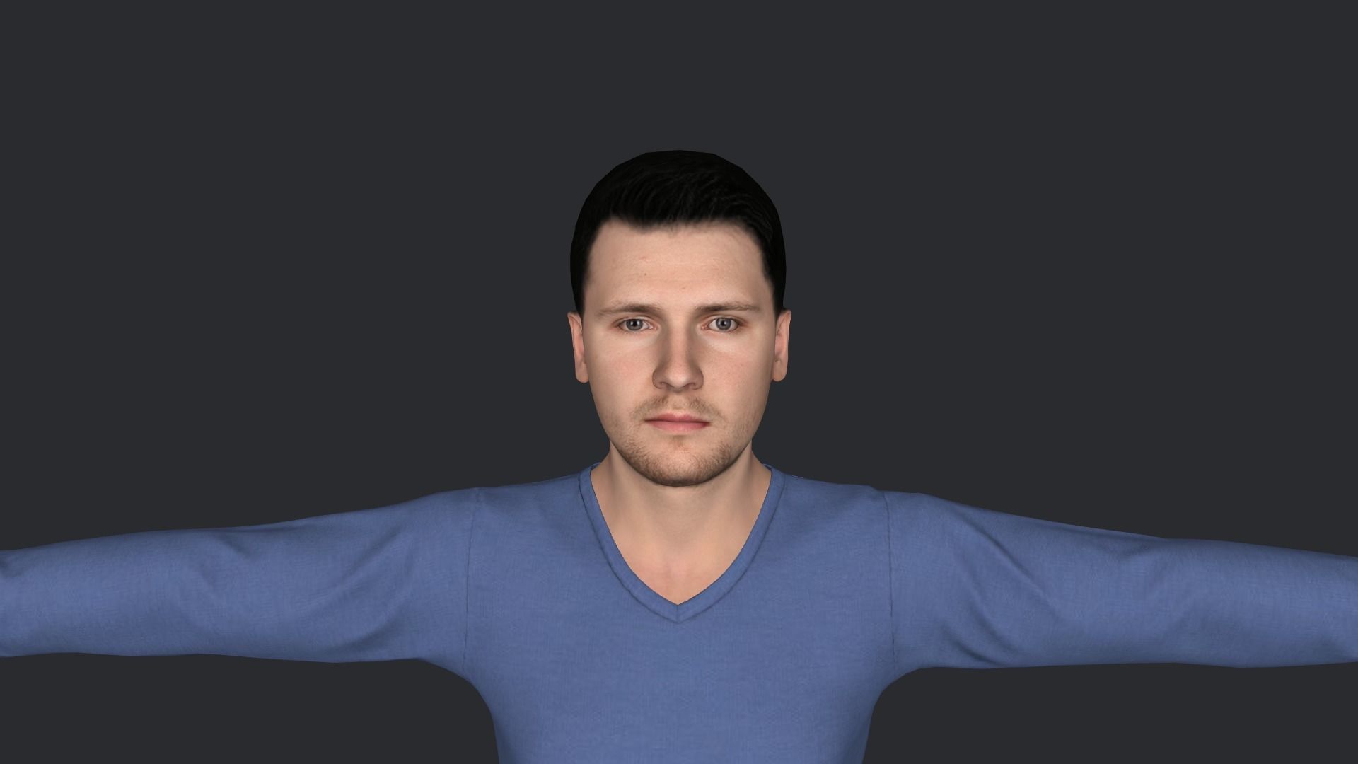 Luka Doncic Hyper Realistic Full Body Rigged Character 3D model_16