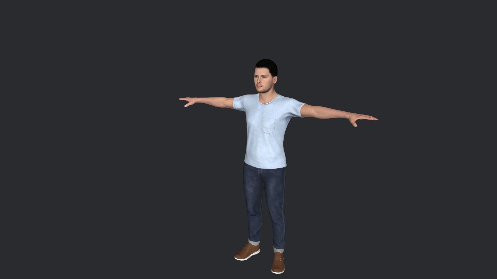 Luka Doncic Hyper Realistic Full Body Rigged Character 3D model_8