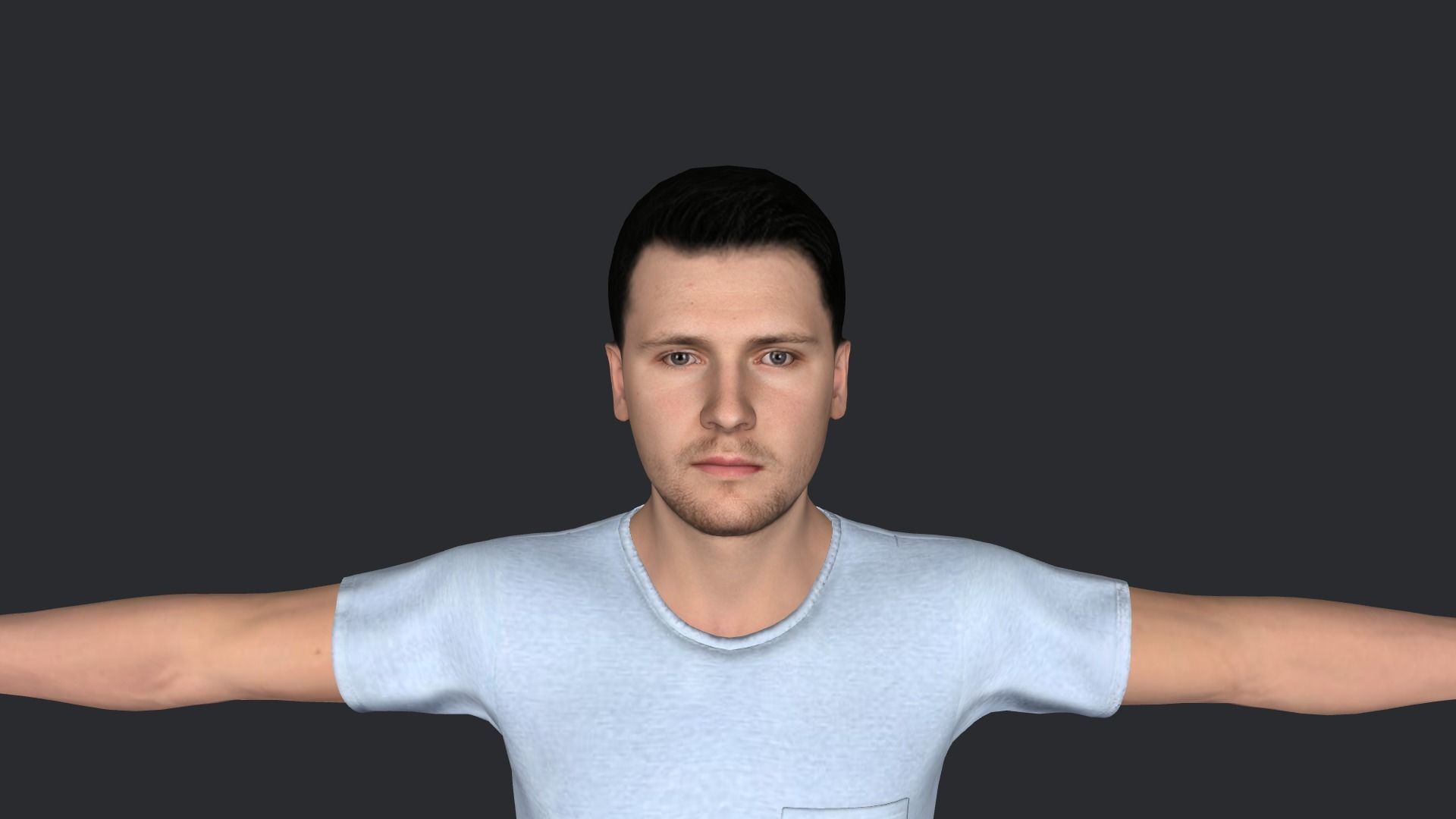 Luka Doncic Hyper Realistic Full Body Rigged Character 3D model_5