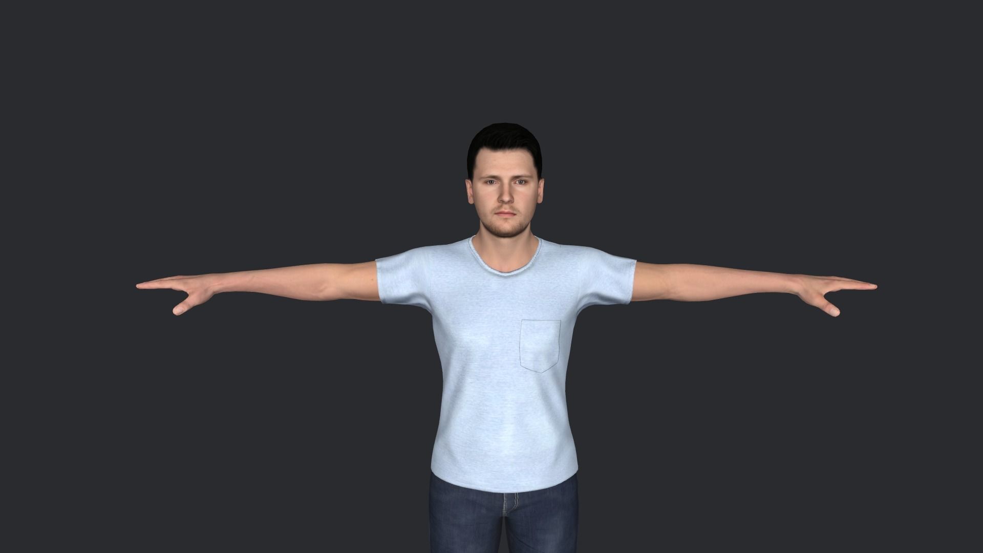 Luka Doncic Hyper Realistic Full Body Rigged Character 3D model_6