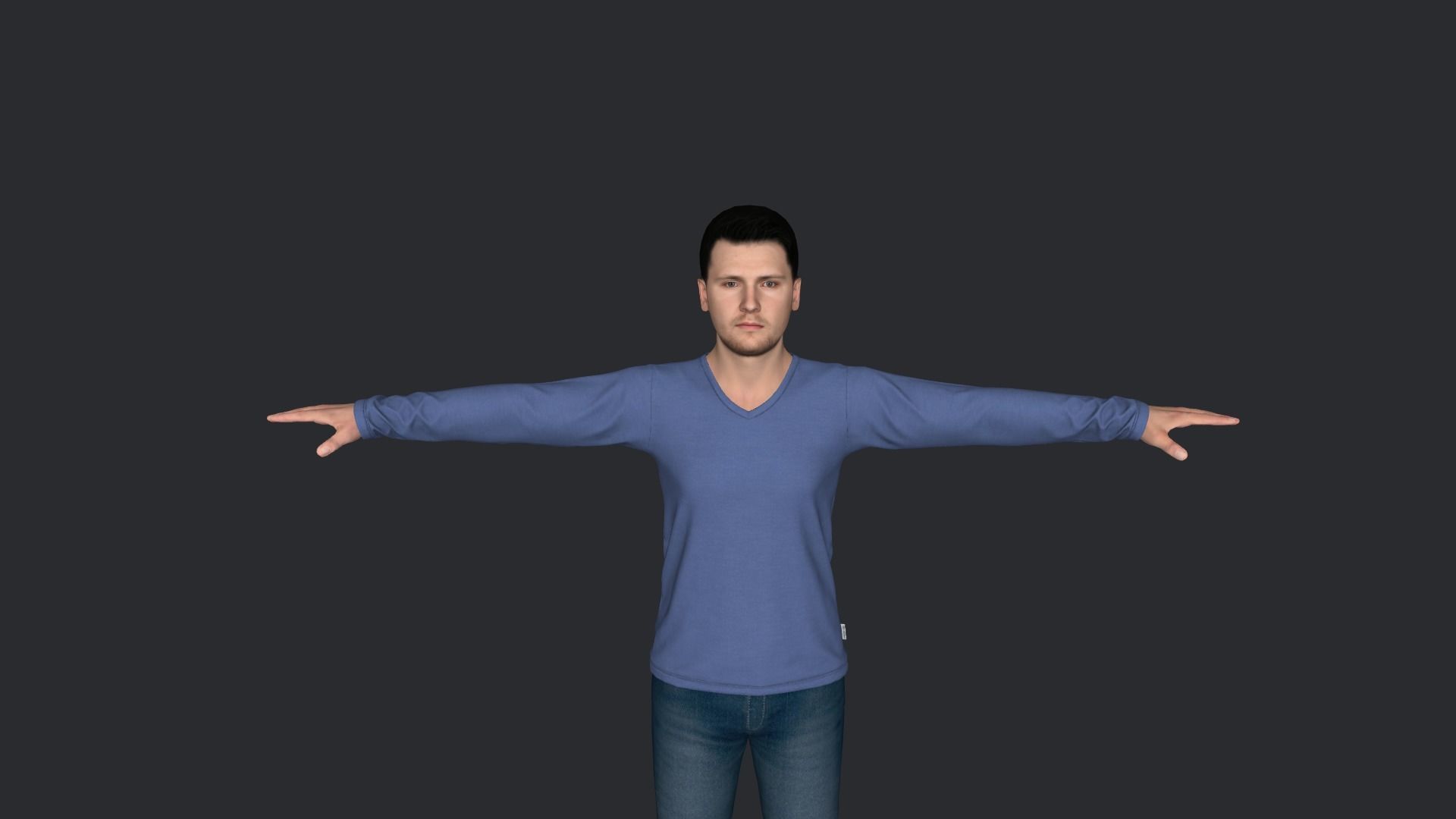Luka Doncic Hyper Realistic Full Body Rigged Character 3D model_17