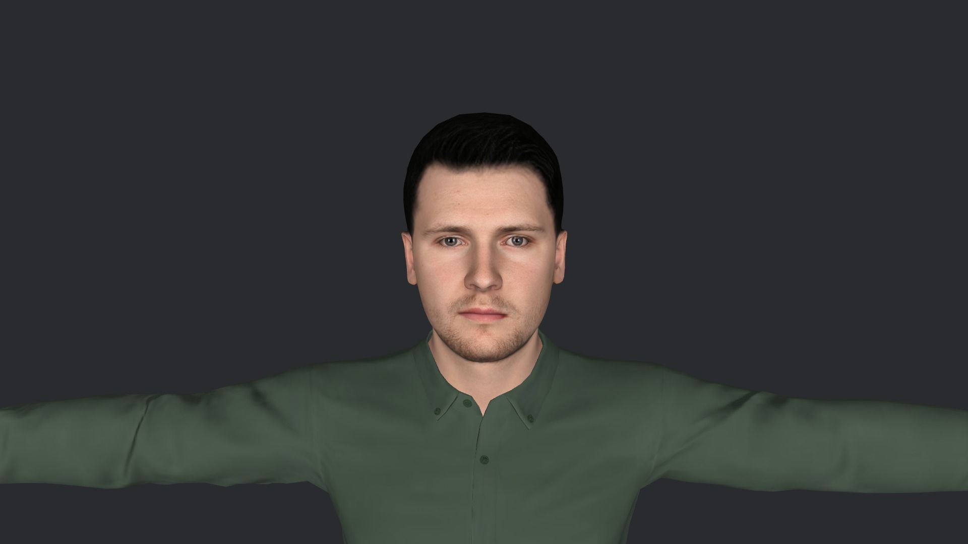 Luka Doncic Hyper Realistic Full Body Rigged Character 3D model_27