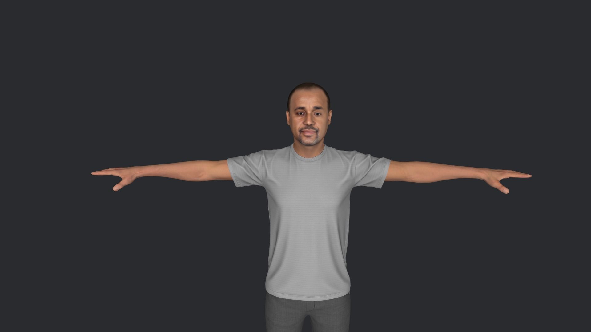 mahamed Hussain roble Hyper Realistic Full Body Rigged Character 3D model_22