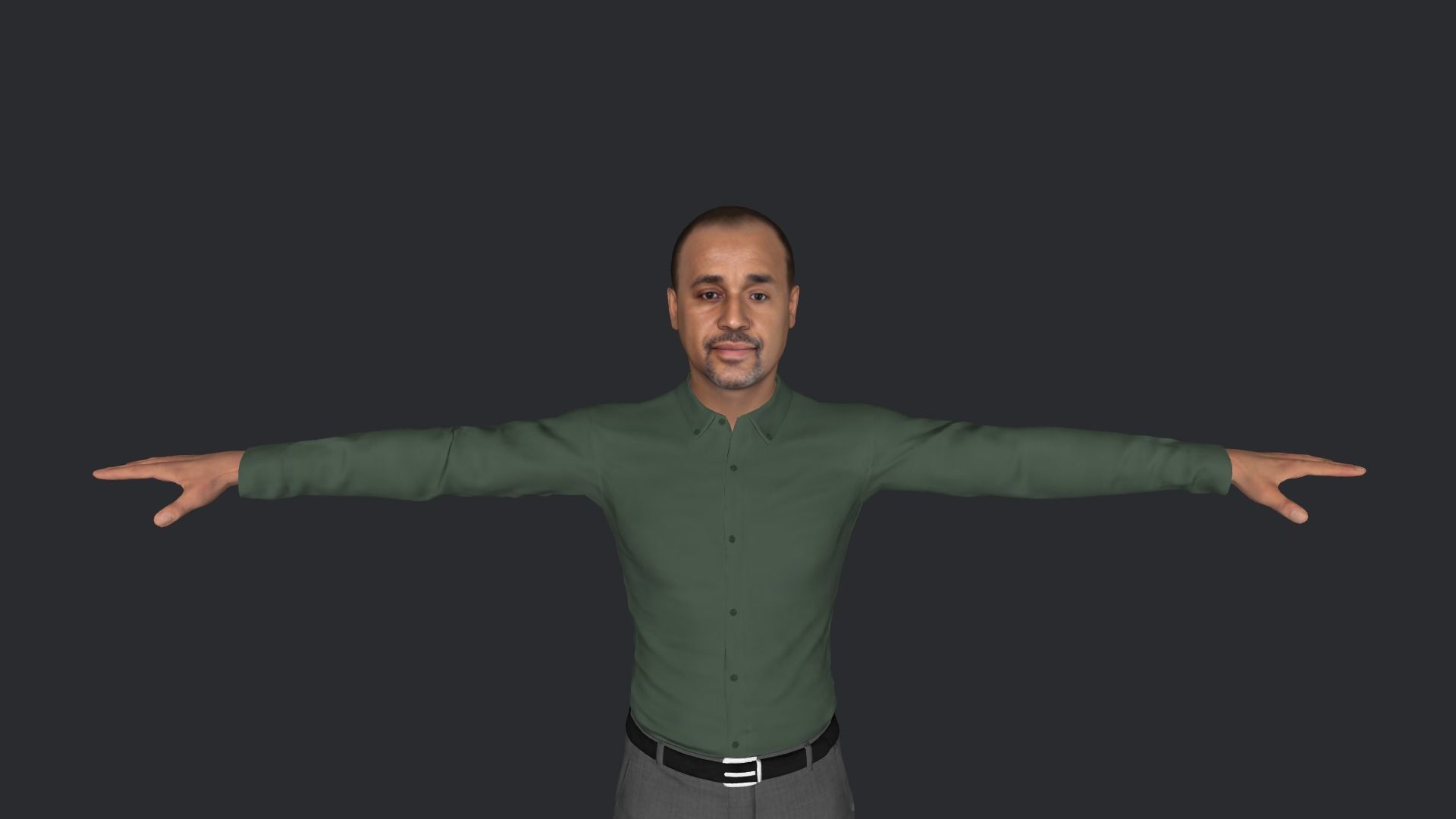 mahamed Hussain roble Hyper Realistic Full Body Rigged Character 3D model_33