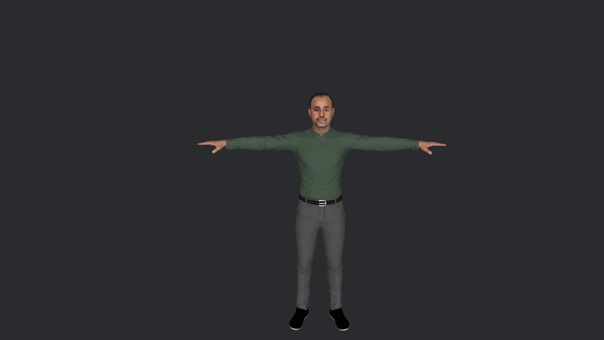mahamed Hussain roble Hyper Realistic Full Body Rigged Character 3D model_2