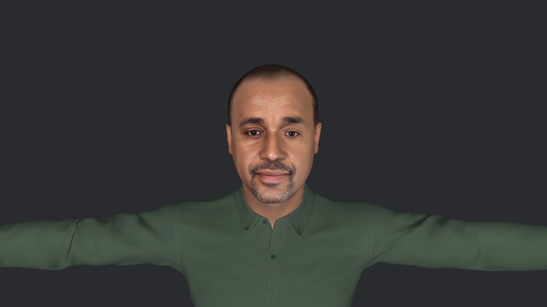 mahamed Hussain roble Hyper Realistic Full Body Rigged Character 3D model_32