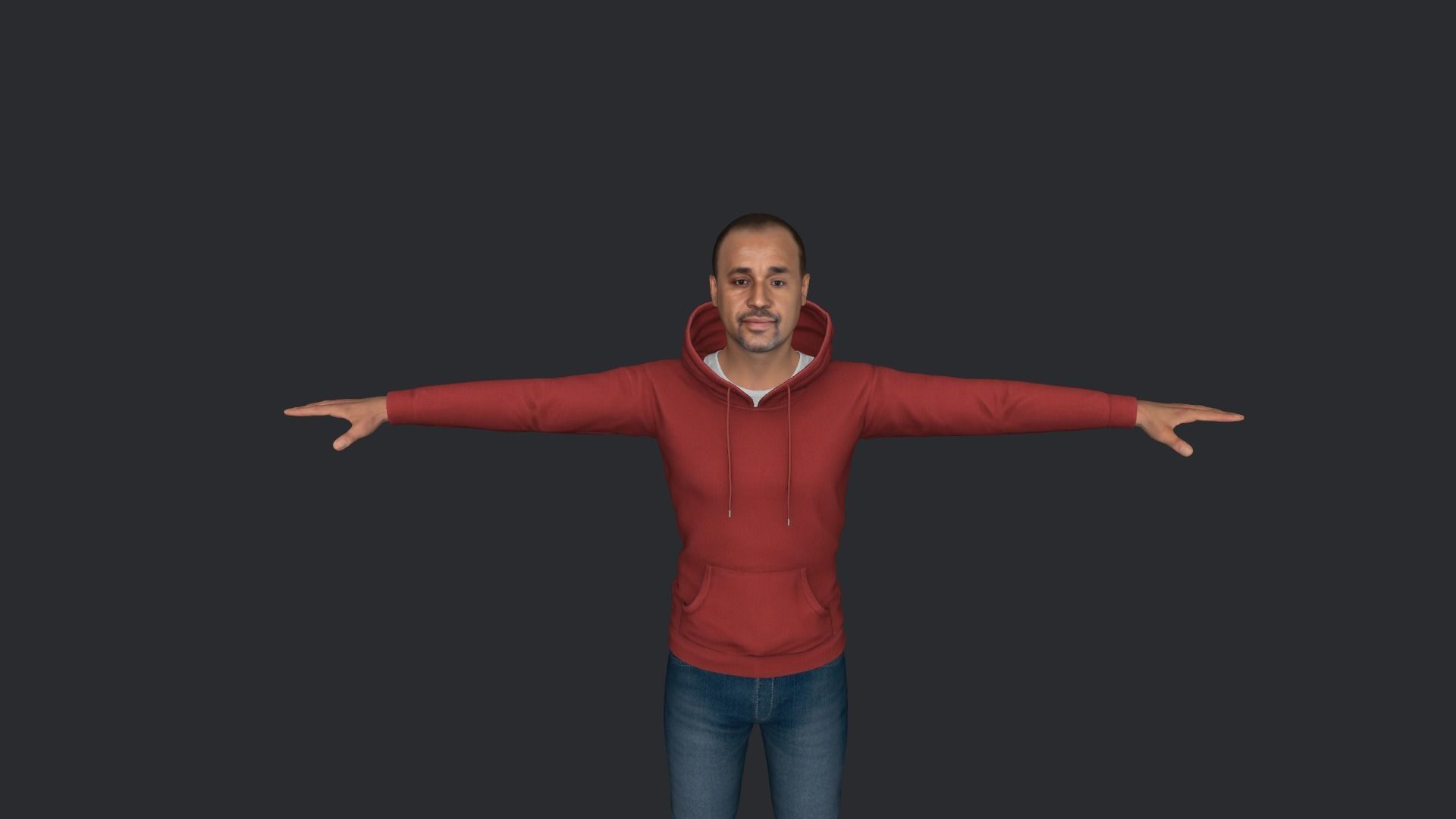 mahamed Hussain roble Hyper Realistic Full Body Rigged Character 3D model_11
