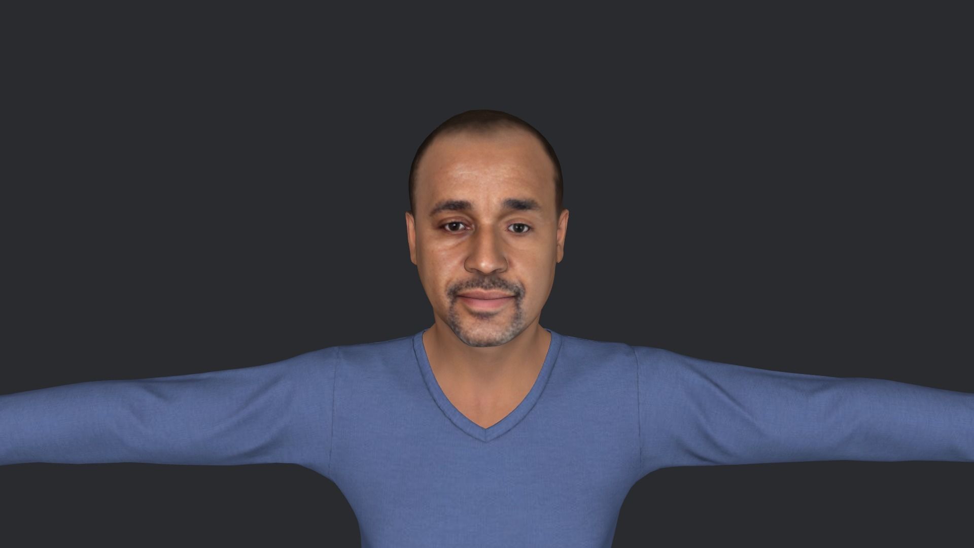 mahamed Hussain roble Hyper Realistic Full Body Rigged Character 3D model_16