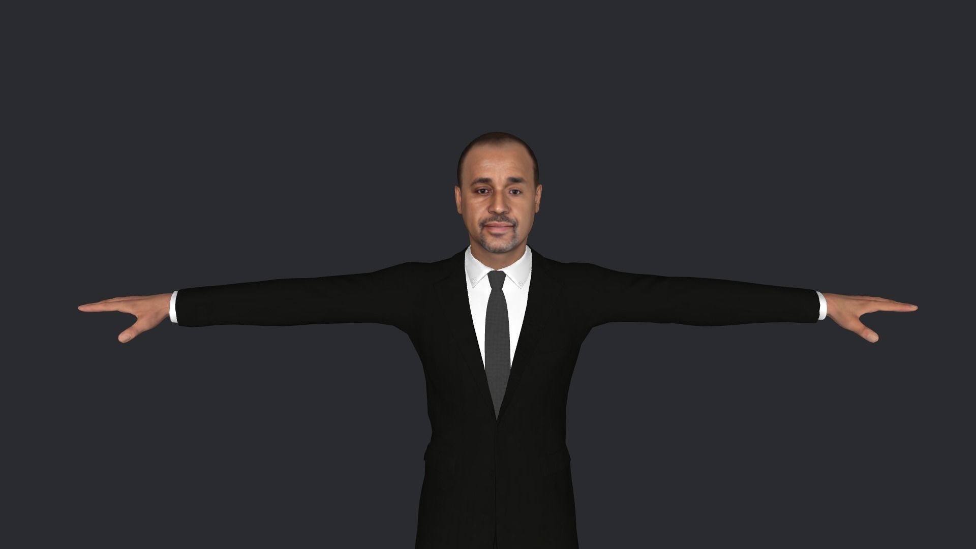 mahamed Hussain roble Hyper Realistic Full Body Rigged Character 3D model_1