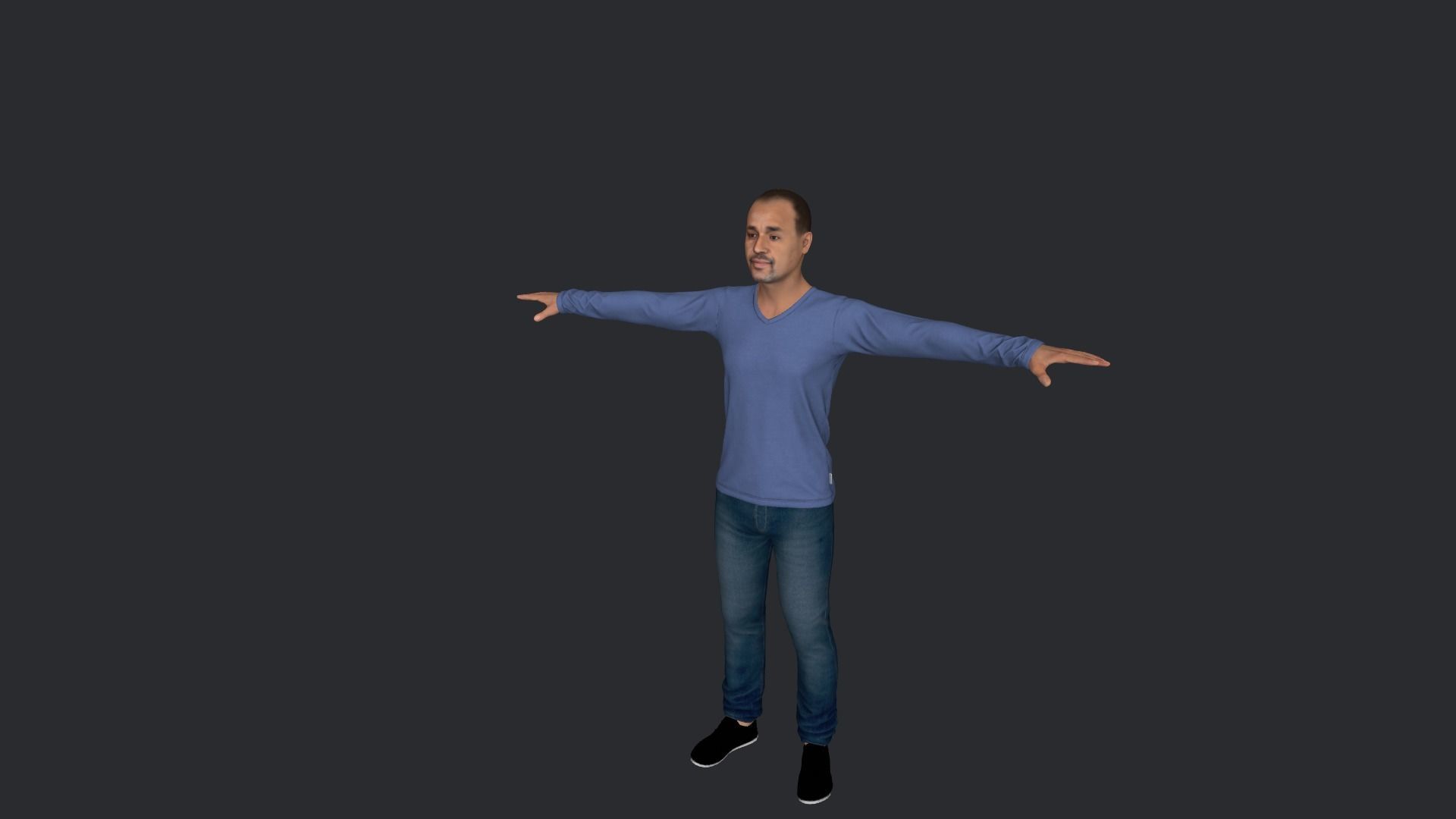 mahamed Hussain roble Hyper Realistic Full Body Rigged Character 3D model_19