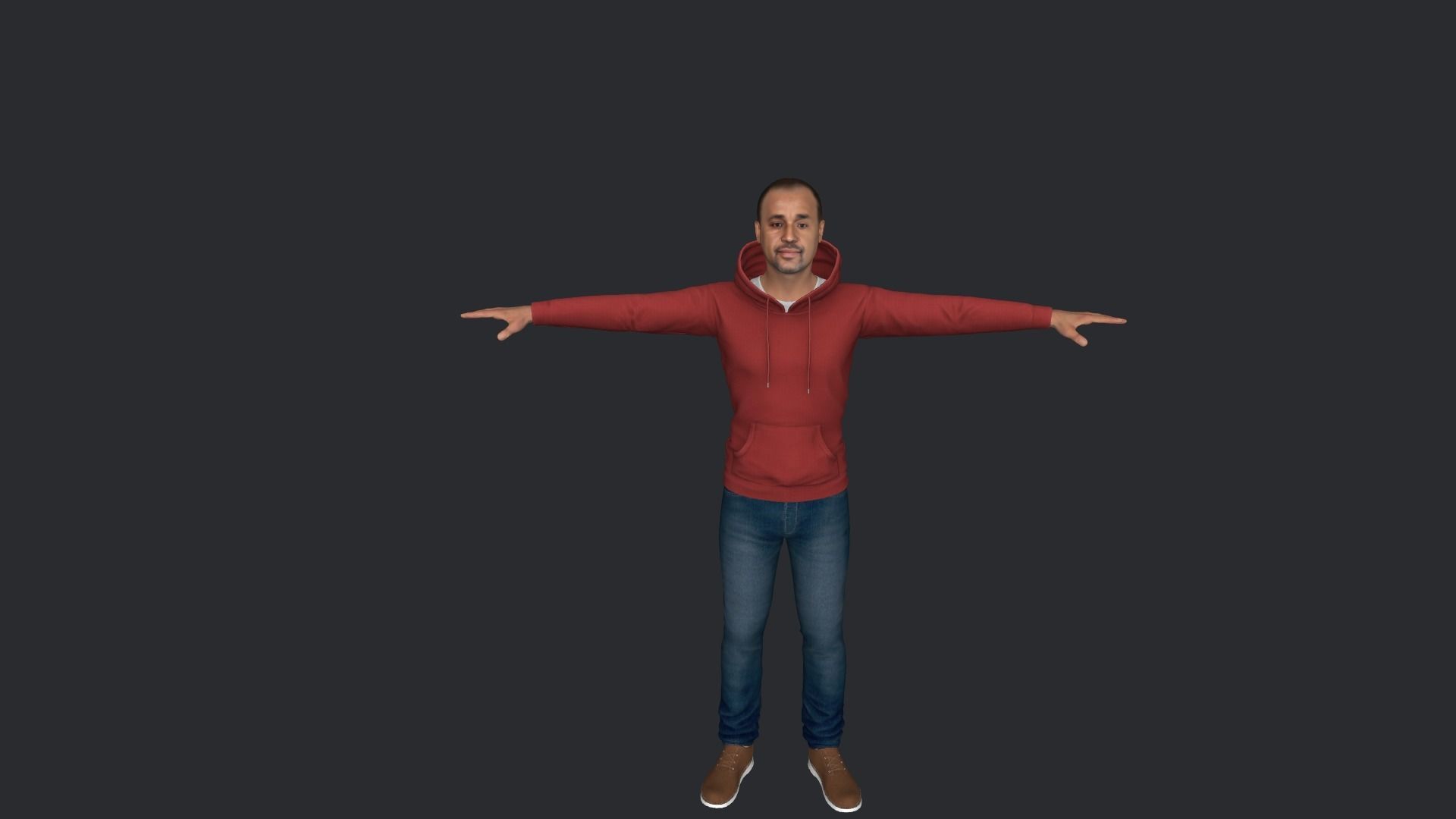 mahamed Hussain roble Hyper Realistic Full Body Rigged Character 3D model_13