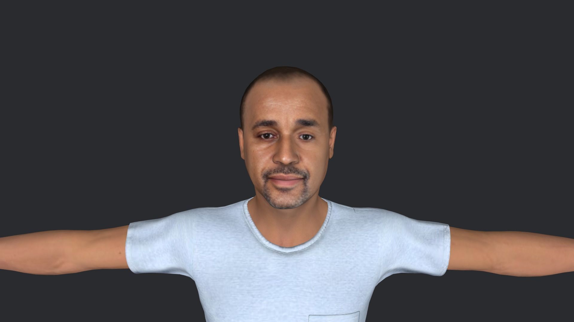mahamed Hussain roble Hyper Realistic Full Body Rigged Character 3D model_5