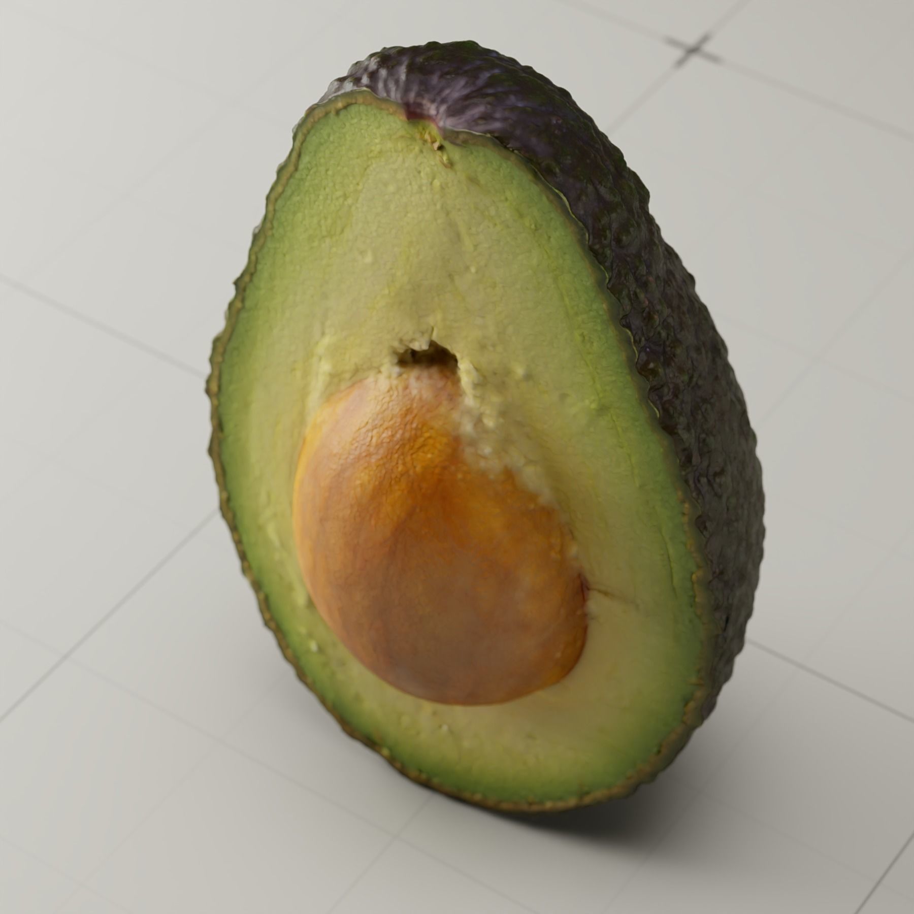 Detailed Avocado 3D Model 3D model_5