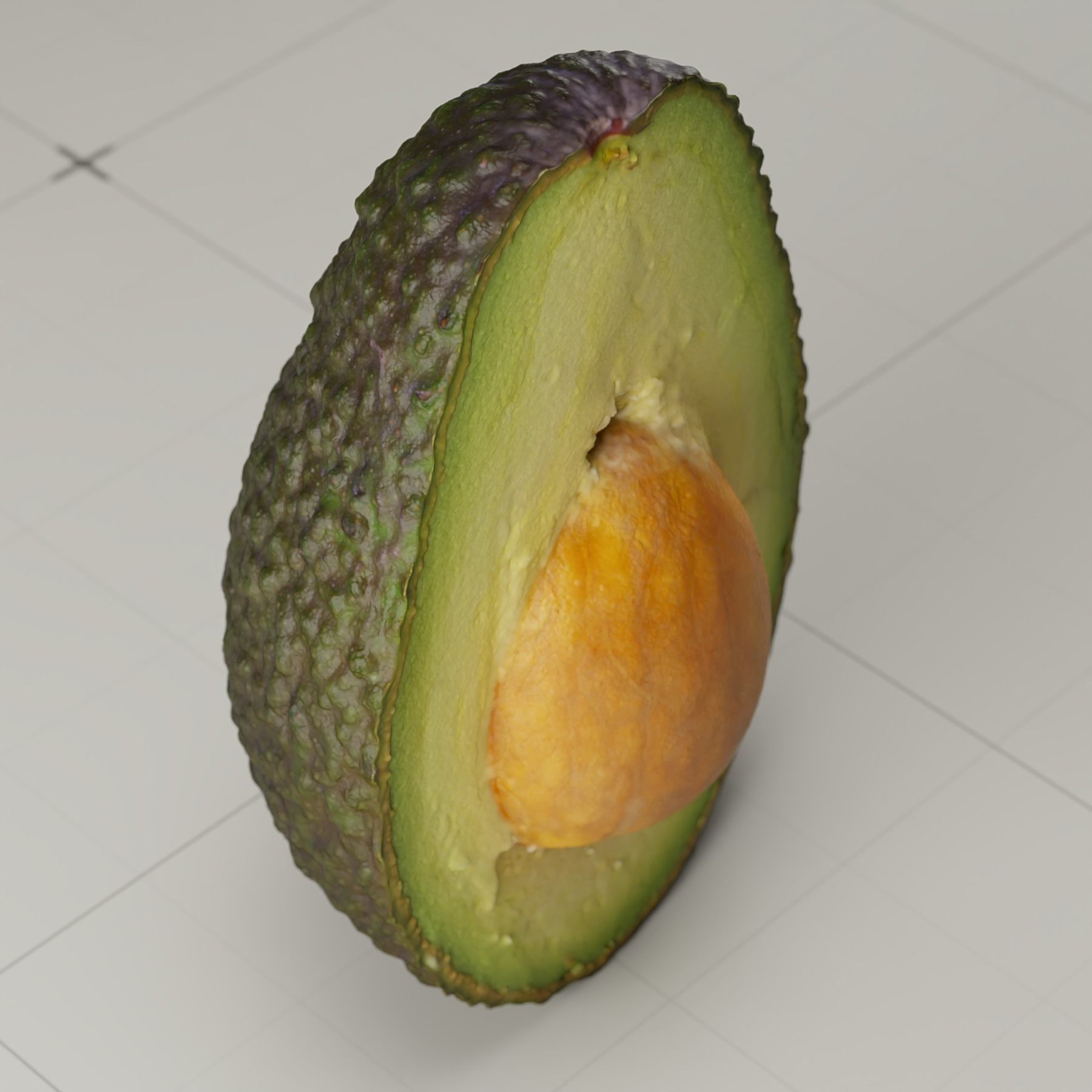 Detailed Avocado 3D Model 3D model_6