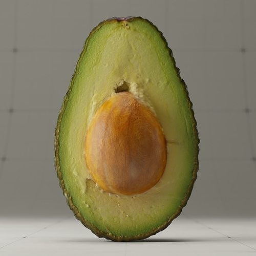 Detailed Avocado 3D Model 3D model 4