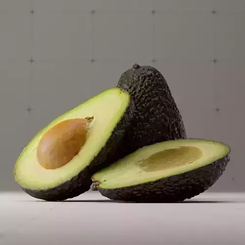 Detailed Avocado 3D Model 3D model