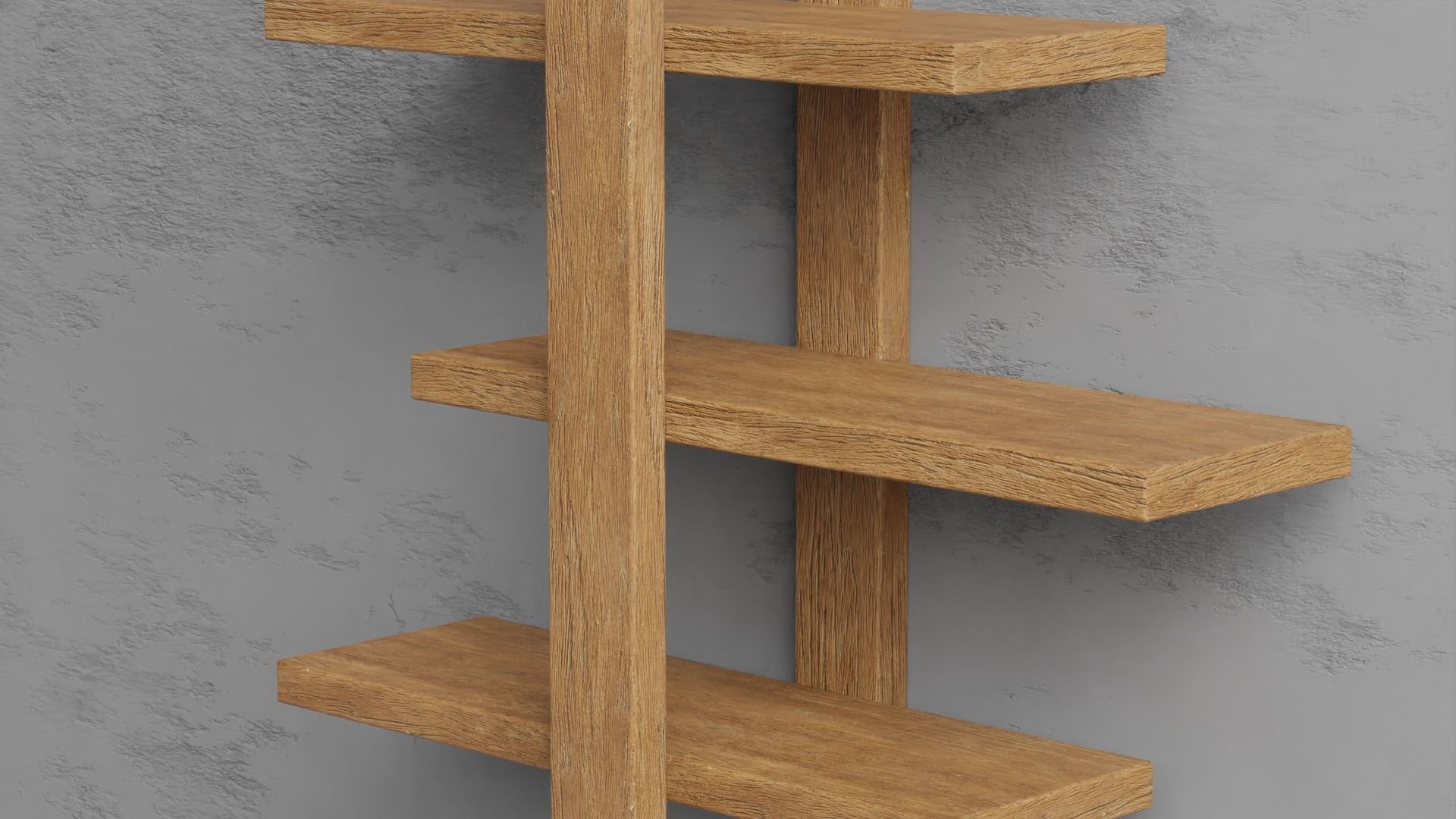 Modern SHelf Design Free 3D model_3