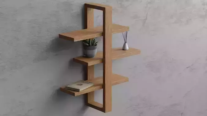 Modern SHelf Design Free 3D model Modern SHelf Design Free 3D model